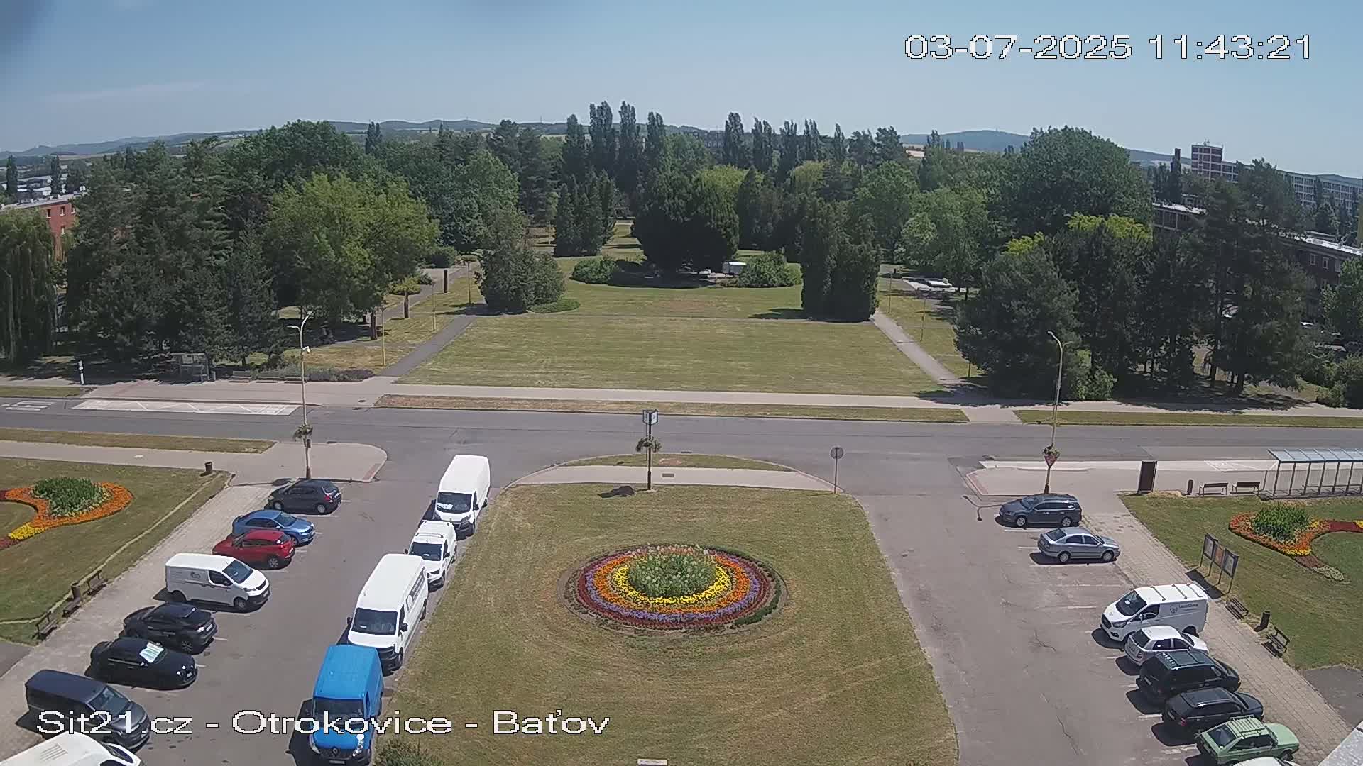 Otrokovice Batov Community Center Park & Flood Memorial Live Cam -  Otrokovice, Zlin, Czechia