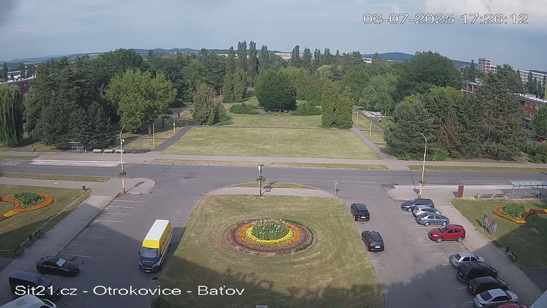 Otrokovice Batov Community Center Park & Flood Memorial Live Cam -  Otrokovice, Zlin, Czechia