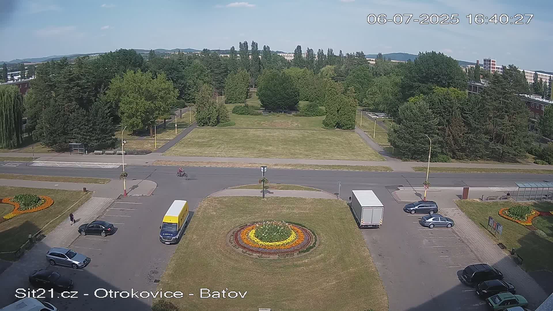 Otrokovice Batov Community Center Park & Flood Memorial Live Cam -  Otrokovice, Zlin, Czechia