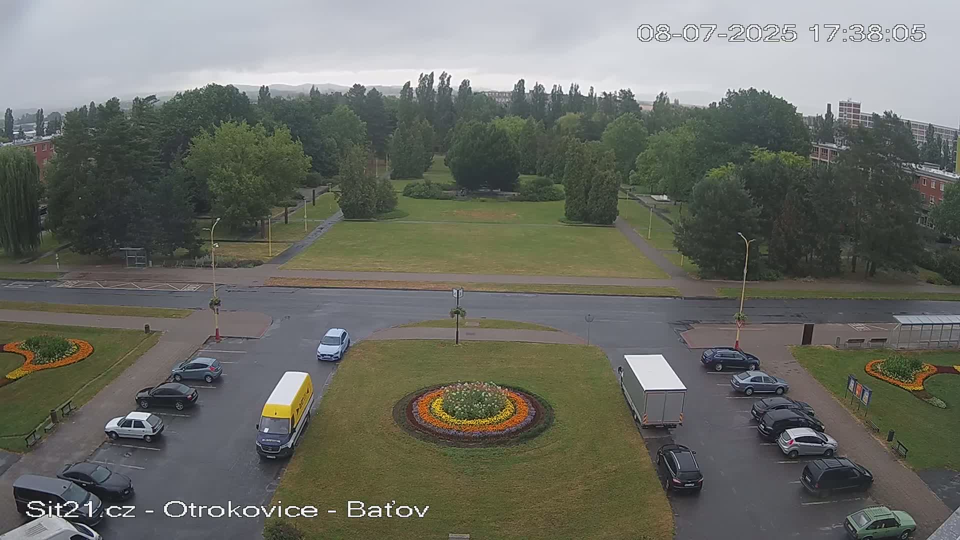 Otrokovice Batov Community Center Park & Flood Memorial Live Cam -  Otrokovice, Zlin, Czechia