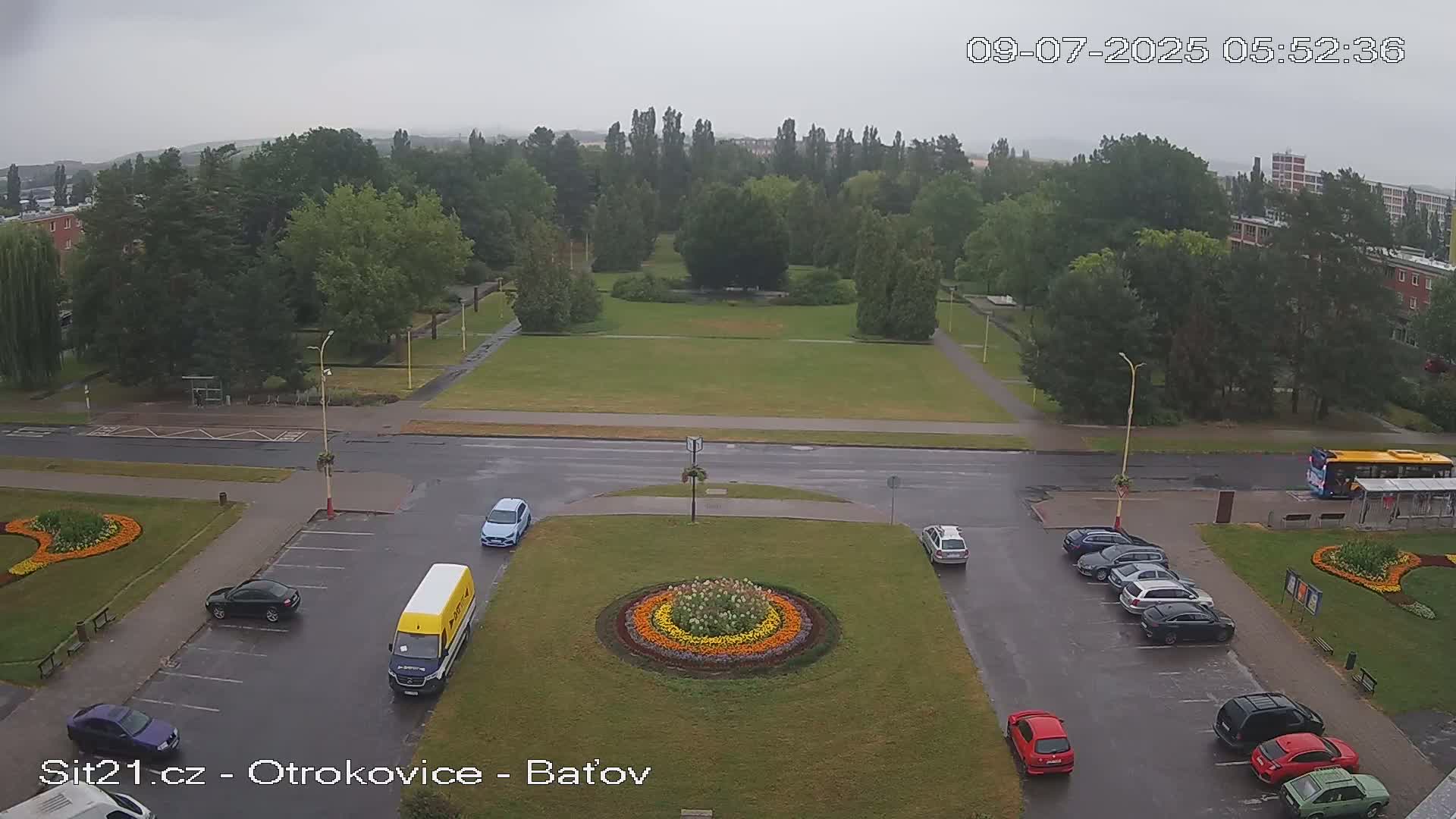 Otrokovice Batov Community Center Park & Flood Memorial Live Cam -  Otrokovice, Zlin, Czechia