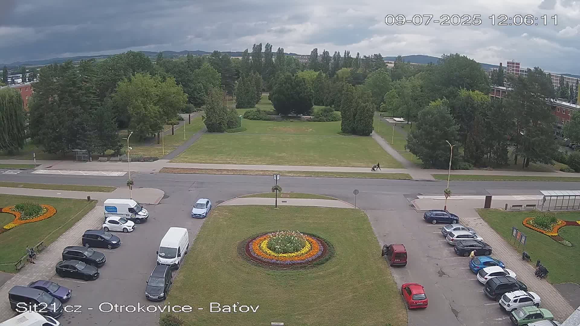Otrokovice Batov Community Center Park & Flood Memorial Live Cam -  Otrokovice, Zlin, Czechia