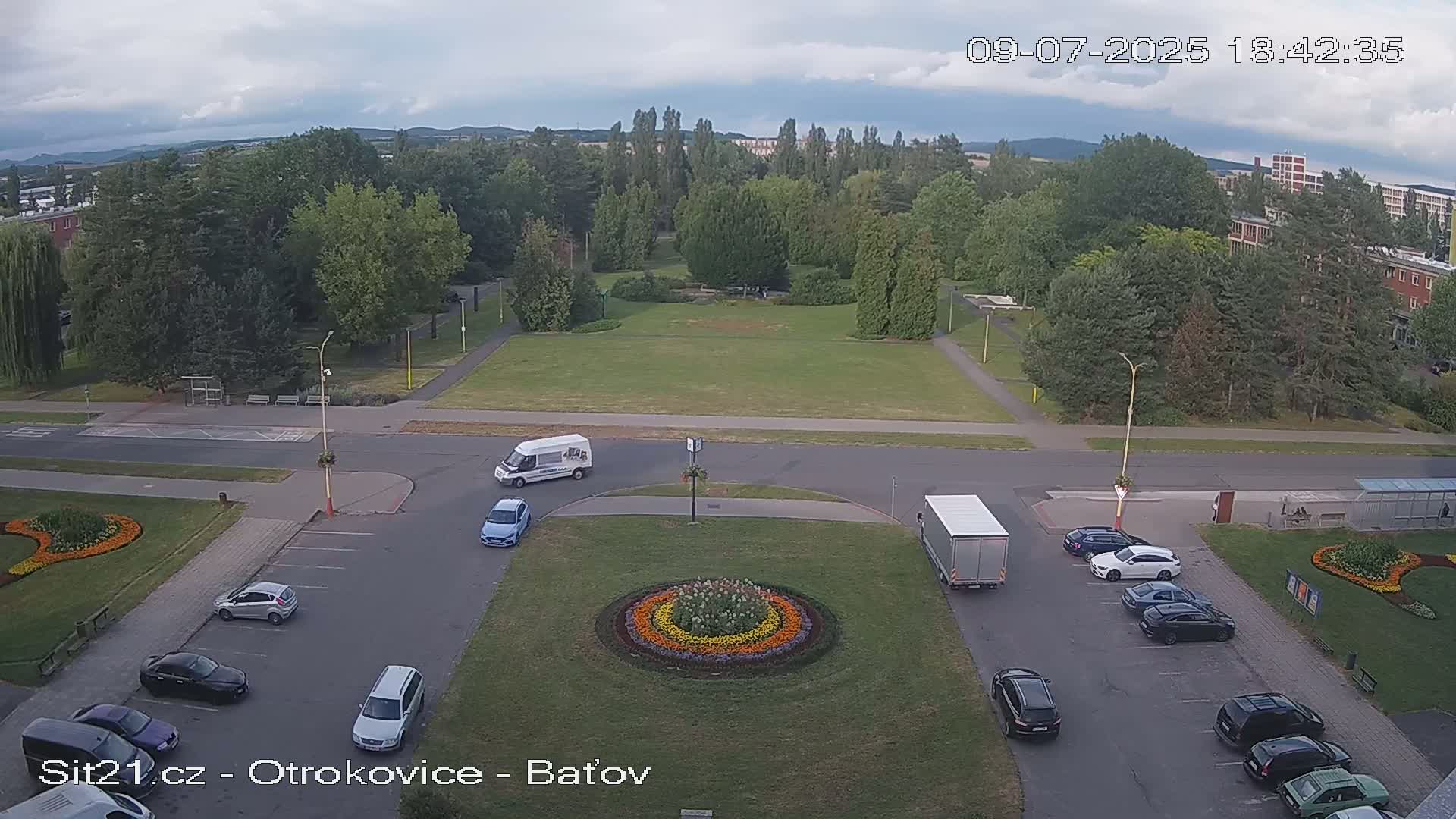 Otrokovice Batov Community Center Park & Flood Memorial Live Cam -  Otrokovice, Zlin, Czechia