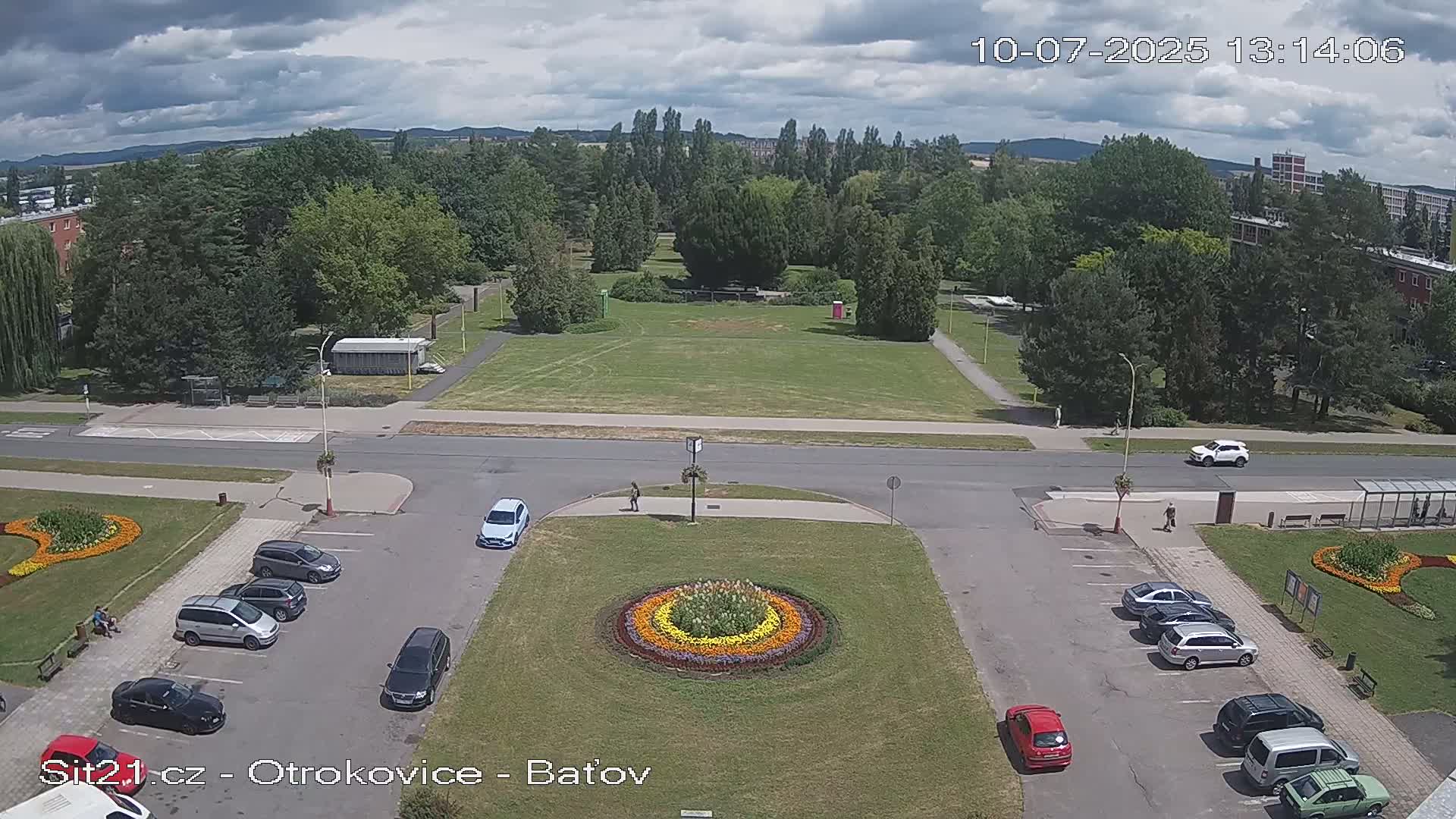Otrokovice Batov Community Center Park & Flood Memorial Live Cam -  Otrokovice, Zlin, Czechia
