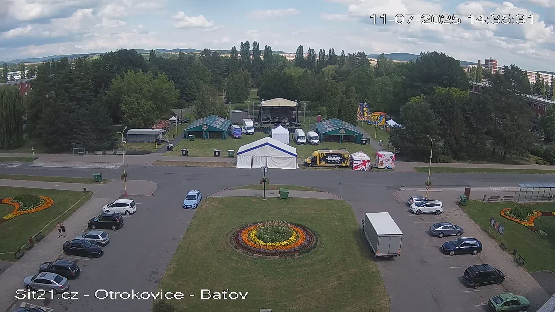 Otrokovice Batov Community Center Park & Flood Memorial Live Cam -  Otrokovice, Zlin, Czechia