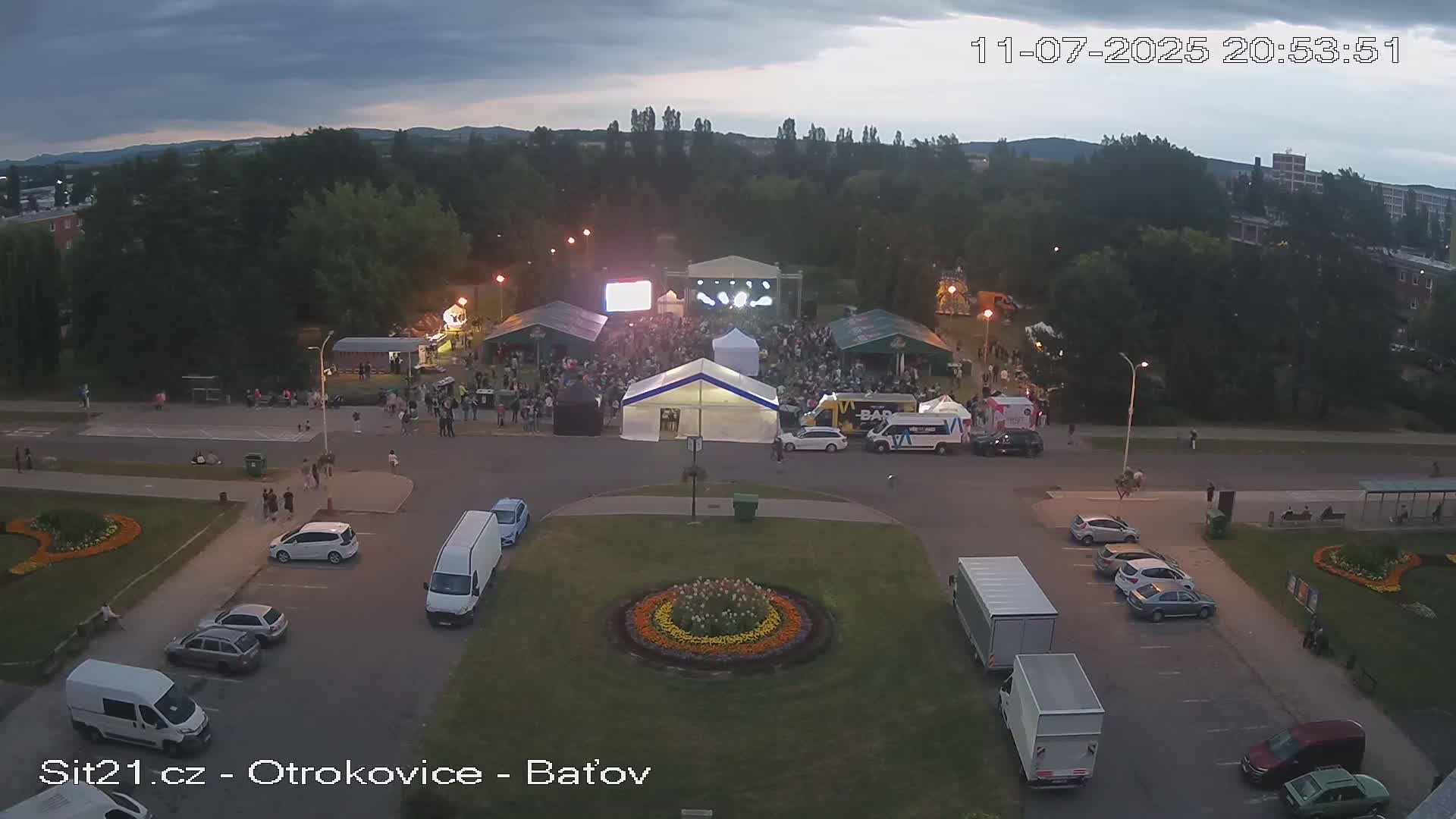 Otrokovice Batov Community Center Park & Flood Memorial Live Cam -  Otrokovice, Zlin, Czechia