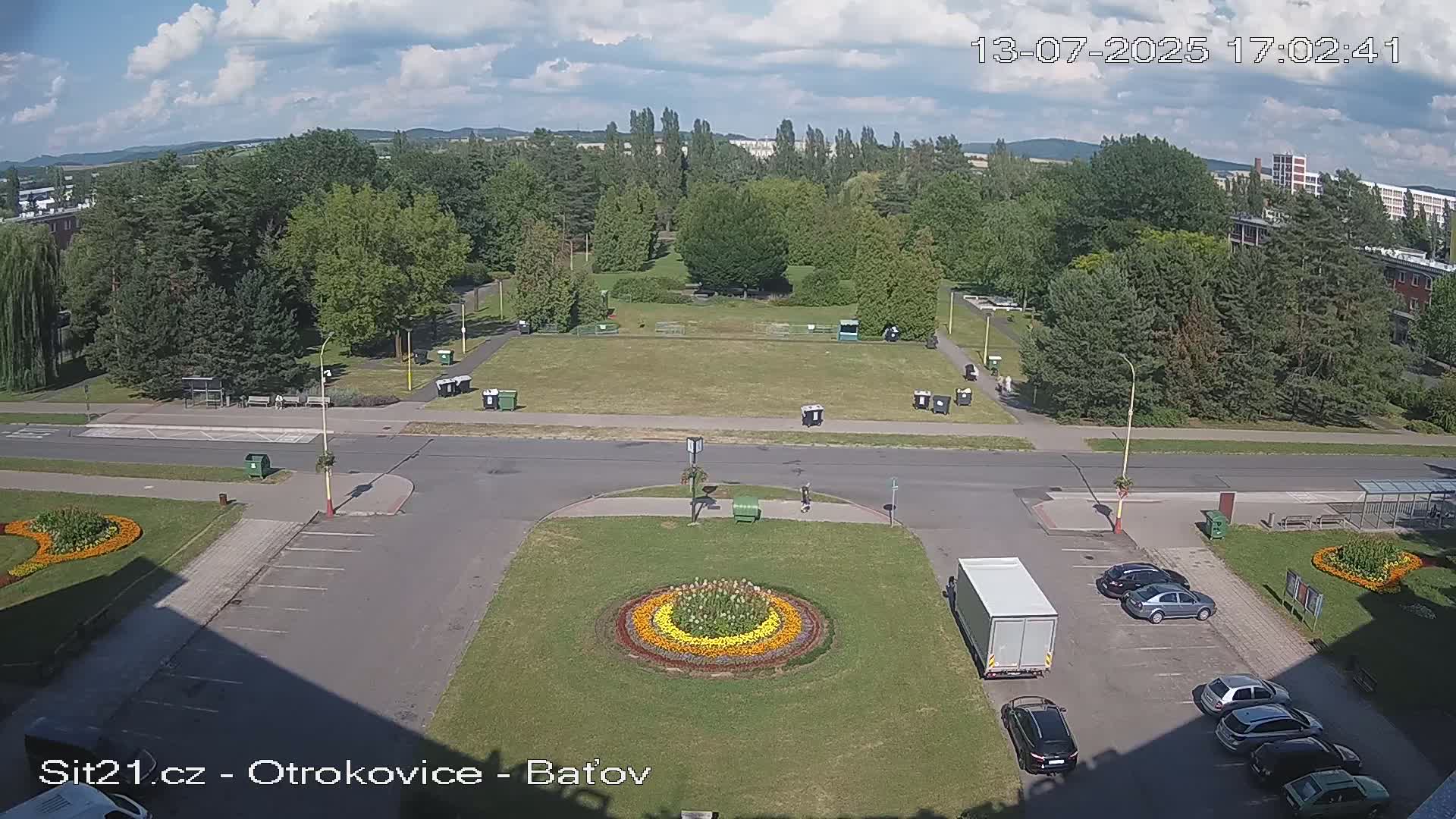 Otrokovice Batov Community Center Park & Flood Memorial Live Cam -  Otrokovice, Zlin, Czechia