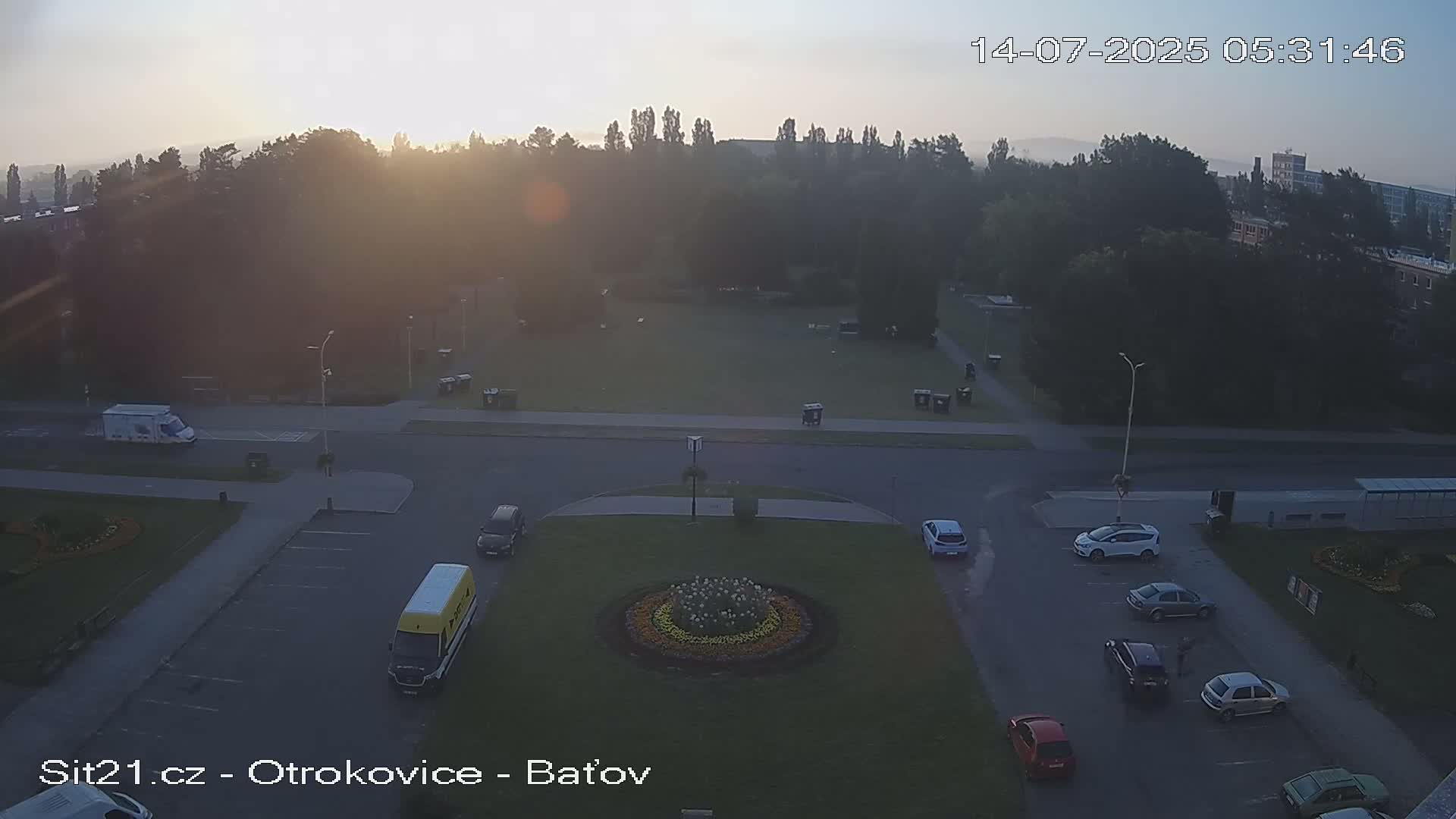 Otrokovice Batov Community Center Park & Flood Memorial Live Cam -  Otrokovice, Zlin, Czechia