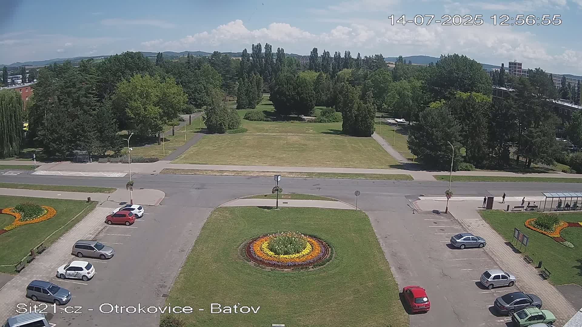 Otrokovice Batov Community Center Park & Flood Memorial Live Cam -  Otrokovice, Zlin, Czechia