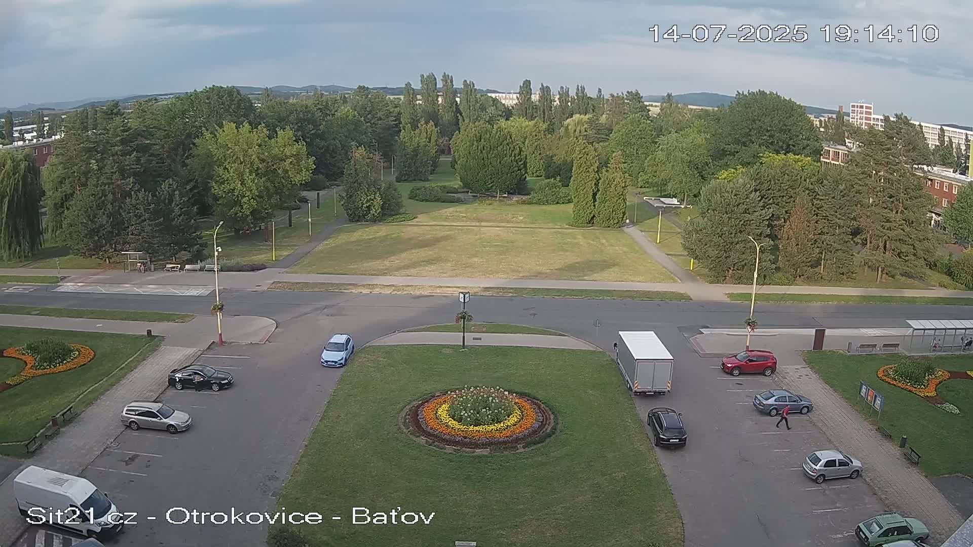 Otrokovice Batov Community Center Park & Flood Memorial Live Cam -  Otrokovice, Zlin, Czechia