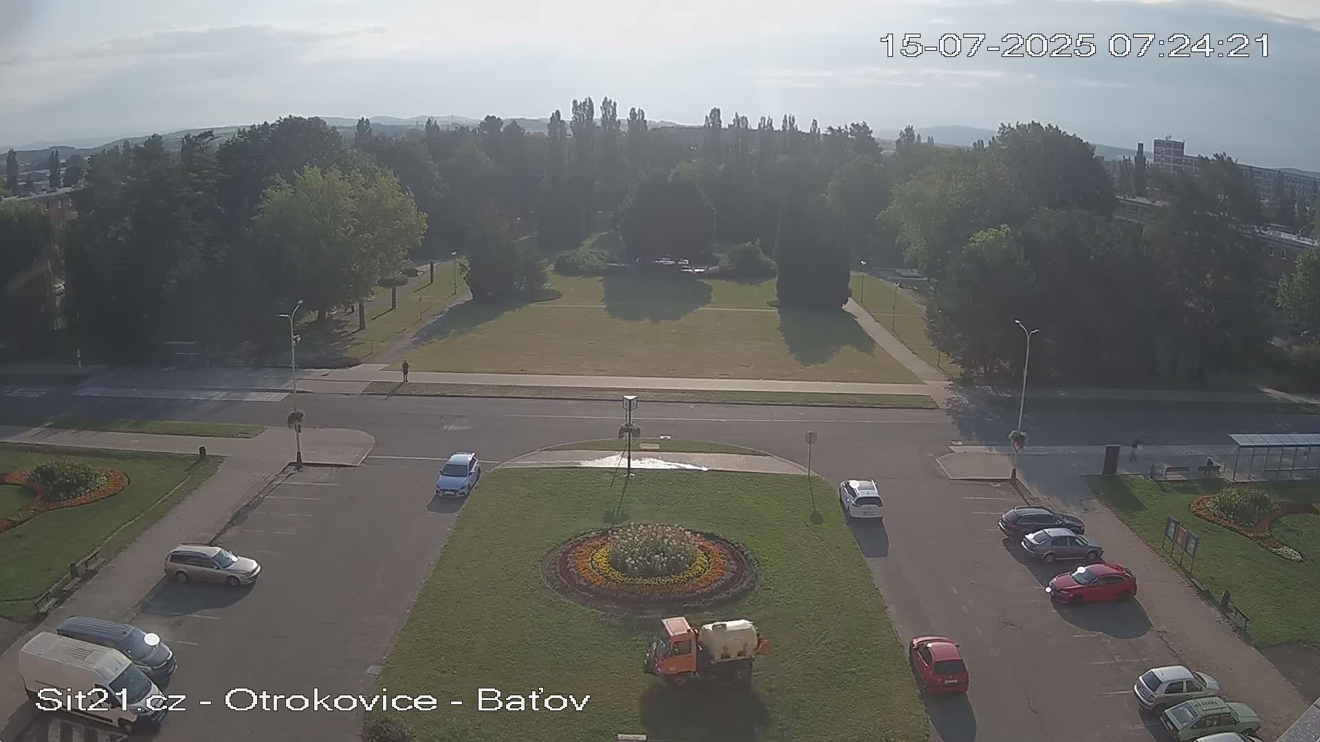 Otrokovice Batov Community Center Park & Flood Memorial Live Cam -  Otrokovice, Zlin, Czechia