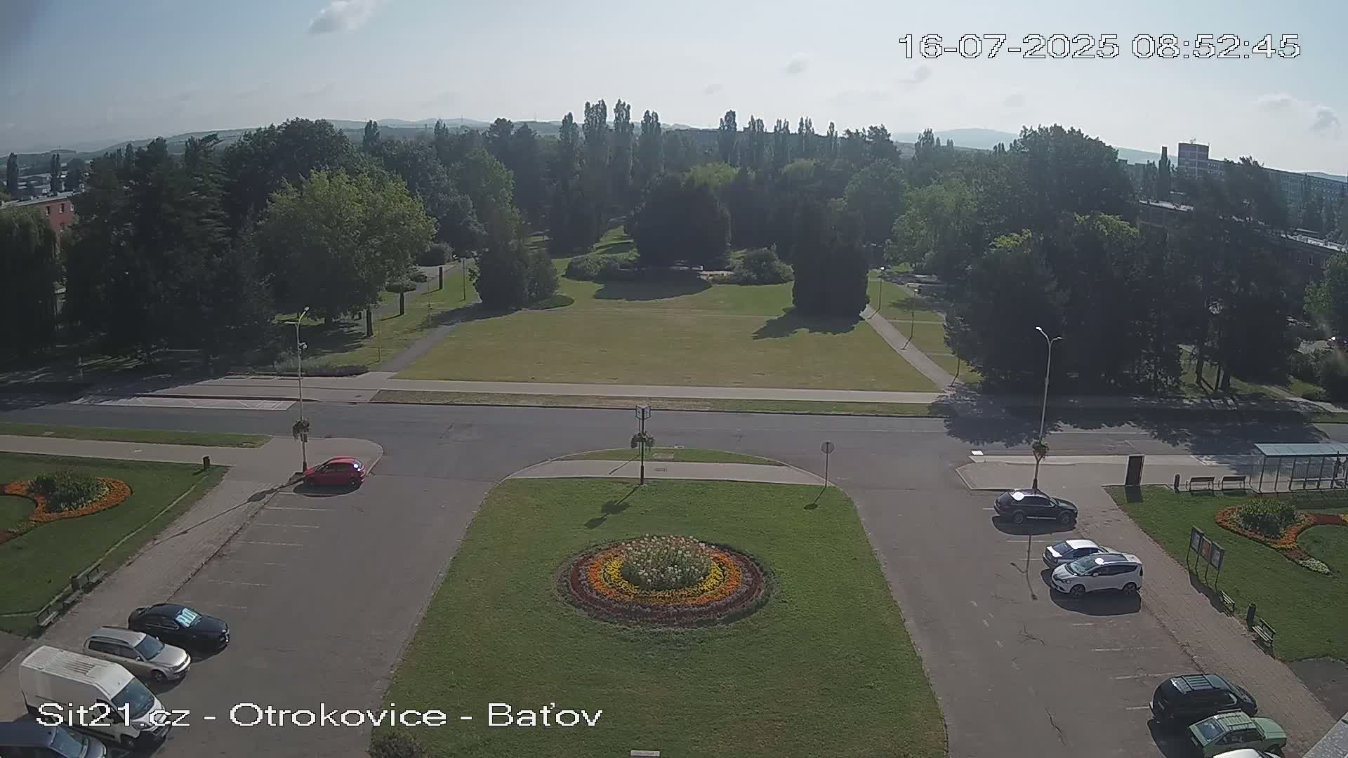 Otrokovice Batov Community Center Park & Flood Memorial Live Cam -  Otrokovice, Zlin, Czechia