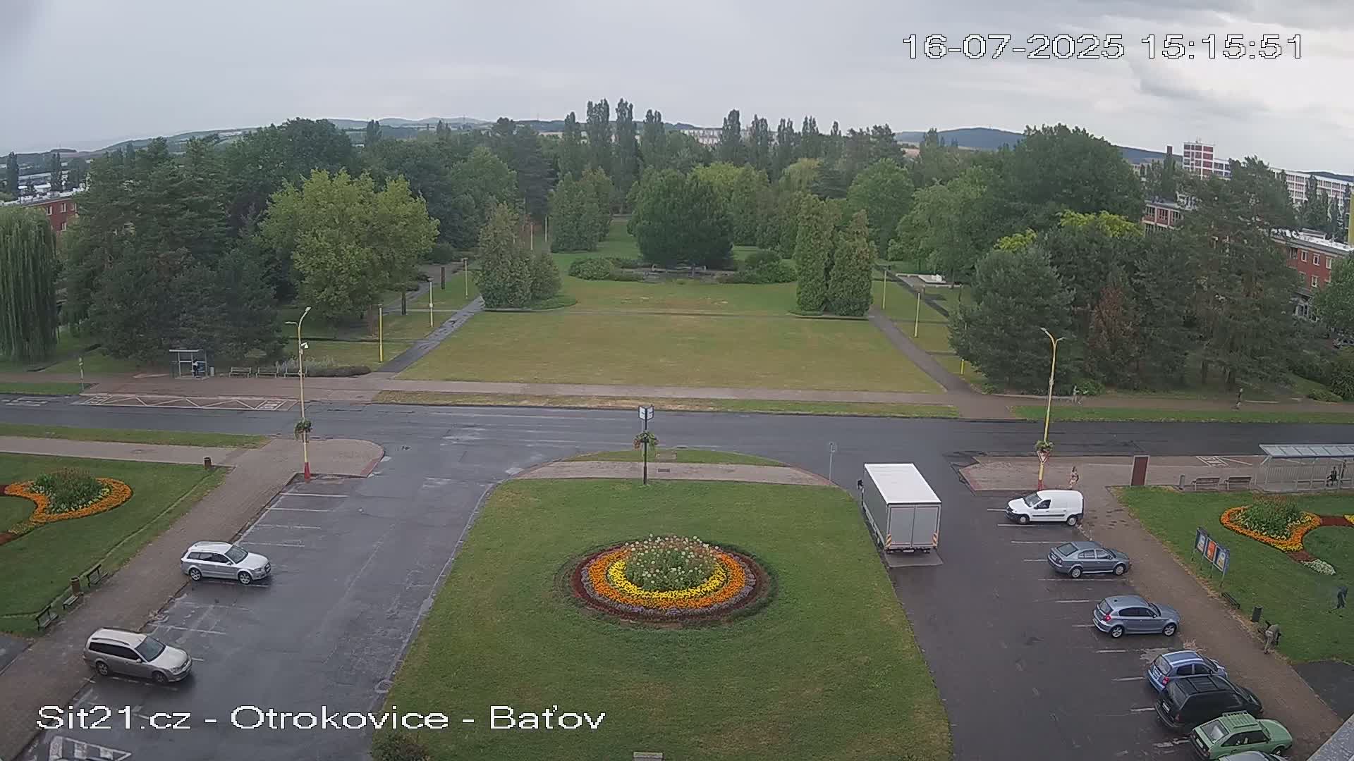 Otrokovice Batov Community Center Park & Flood Memorial Live Cam -  Otrokovice, Zlin, Czechia