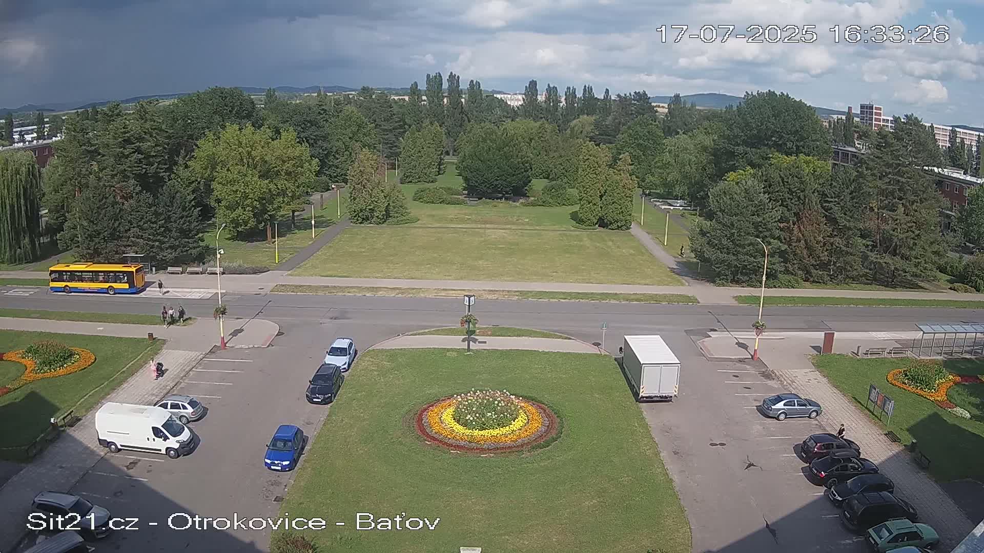 Otrokovice Batov Community Center Park & Flood Memorial Live Cam -  Otrokovice, Zlin, Czechia