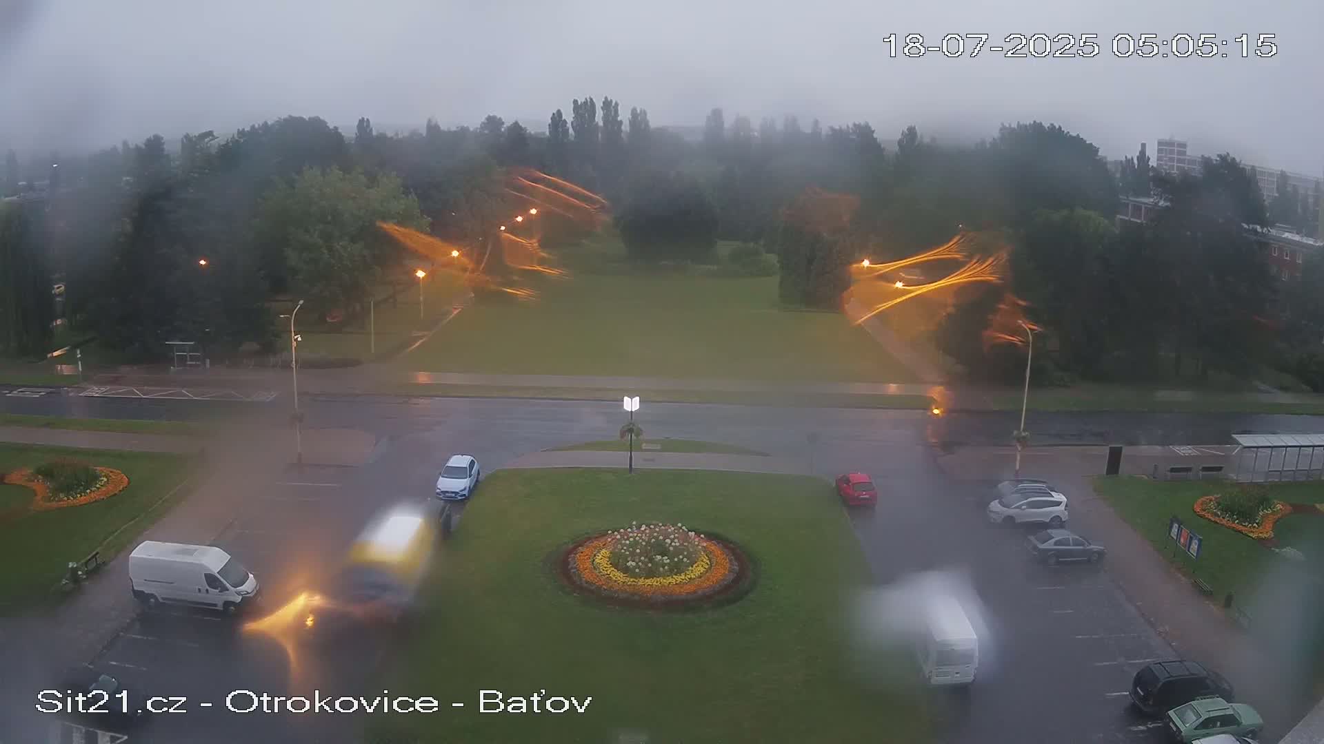 Otrokovice Batov Community Center Park & Flood Memorial Live Cam -  Otrokovice, Zlin, Czechia
