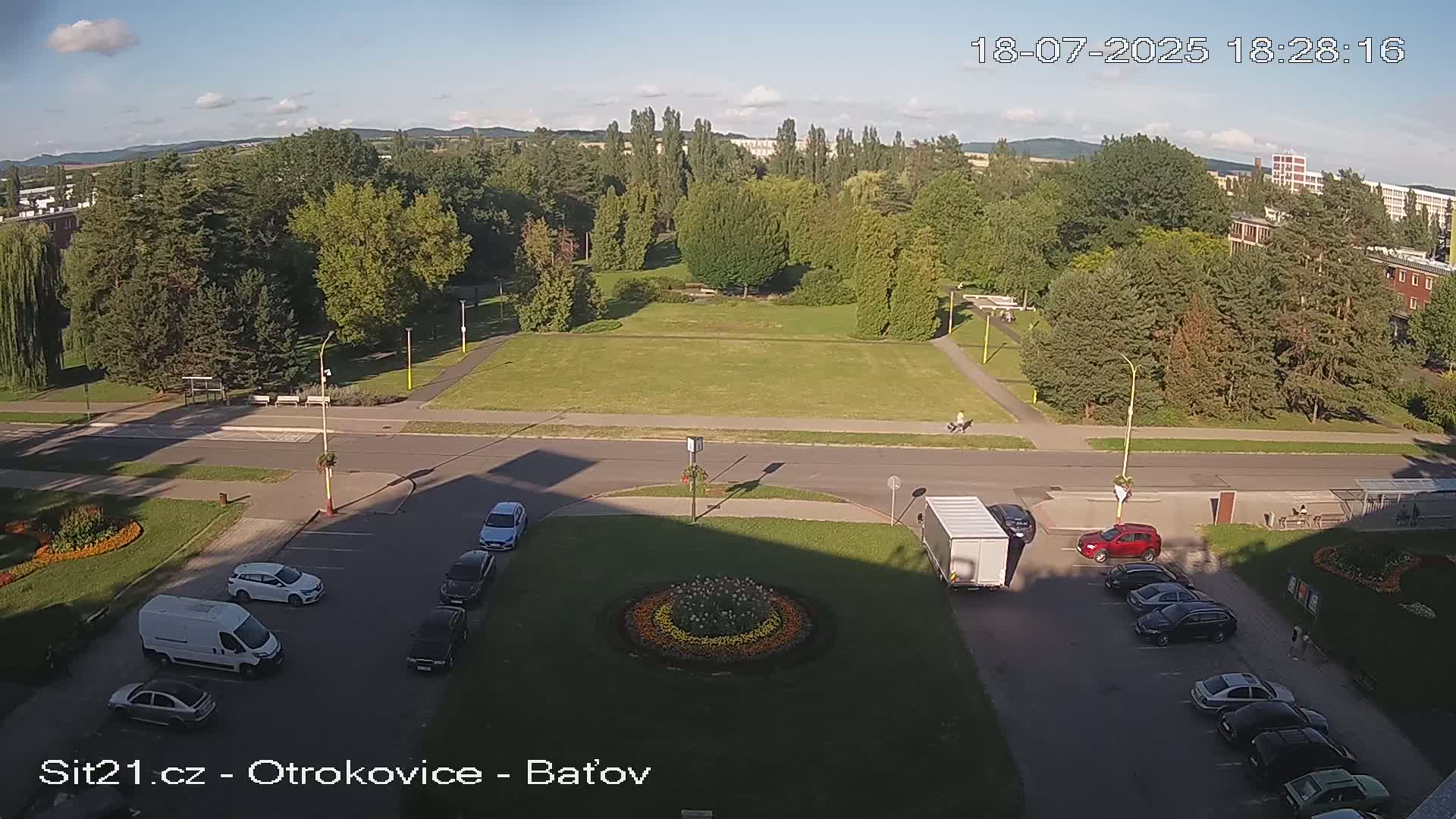 Otrokovice Batov Community Center Park & Flood Memorial Live Cam -  Otrokovice, Zlin, Czechia