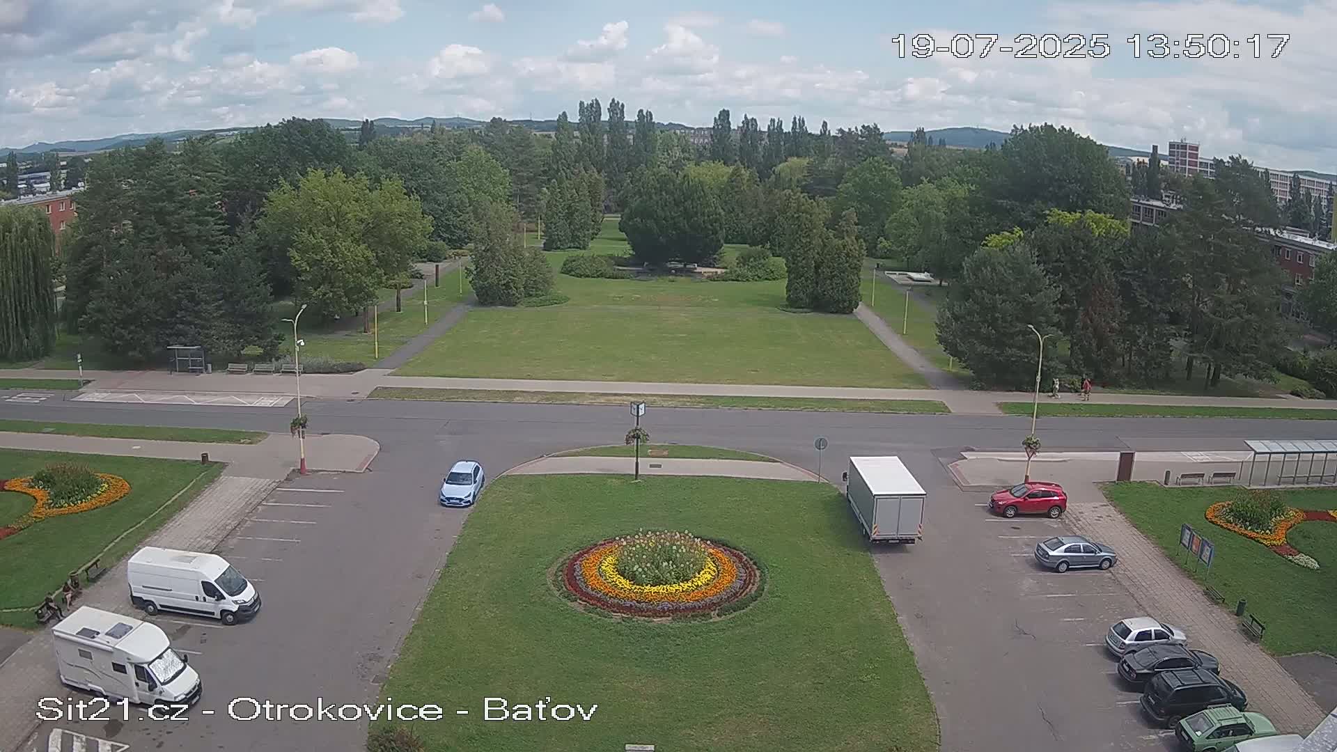 Otrokovice Batov Community Center Park & Flood Memorial Live Cam -  Otrokovice, Zlin, Czechia