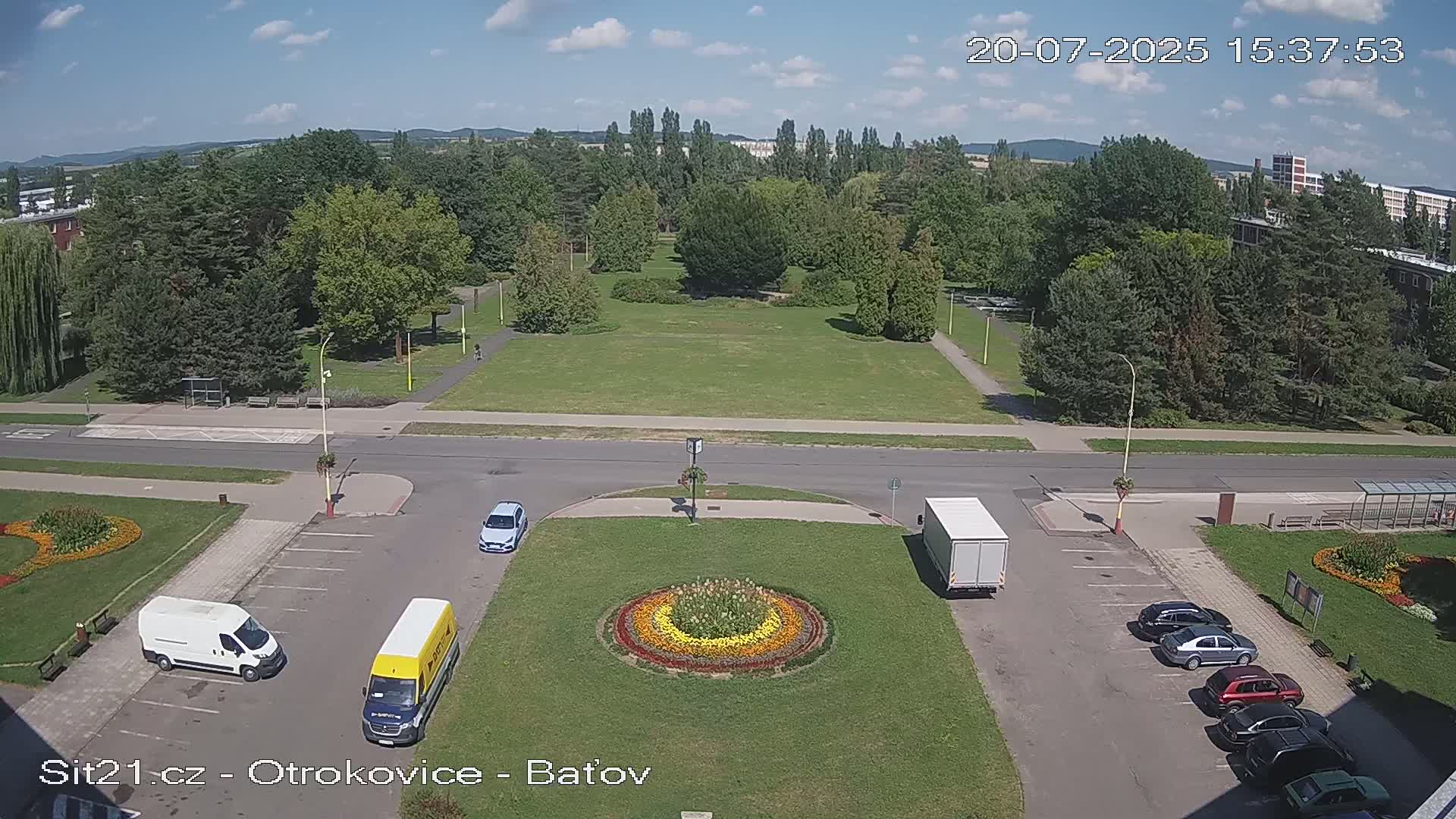 Otrokovice Batov Community Center Park & Flood Memorial Live Cam -  Otrokovice, Zlin, Czechia