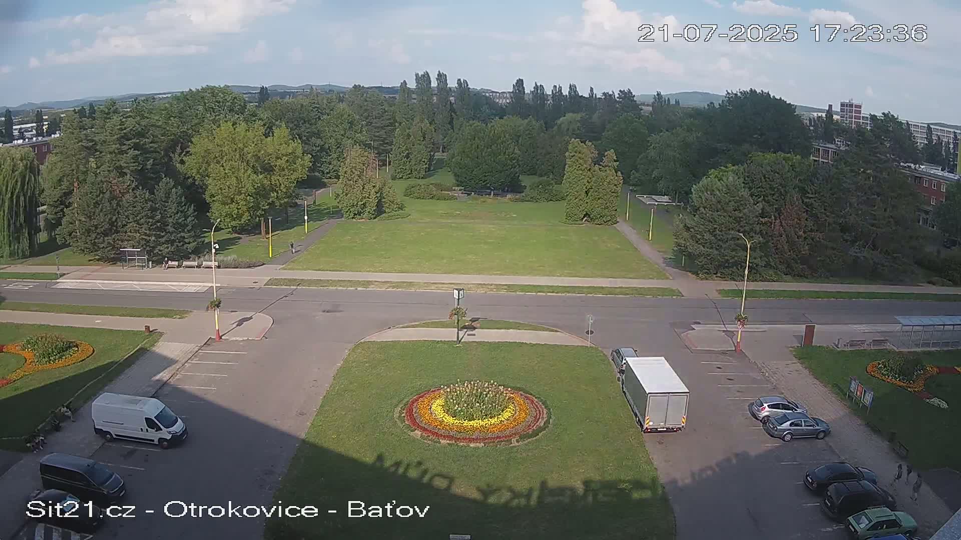 Otrokovice Batov Community Center Park & Flood Memorial Live Cam -  Otrokovice, Zlin, Czechia
