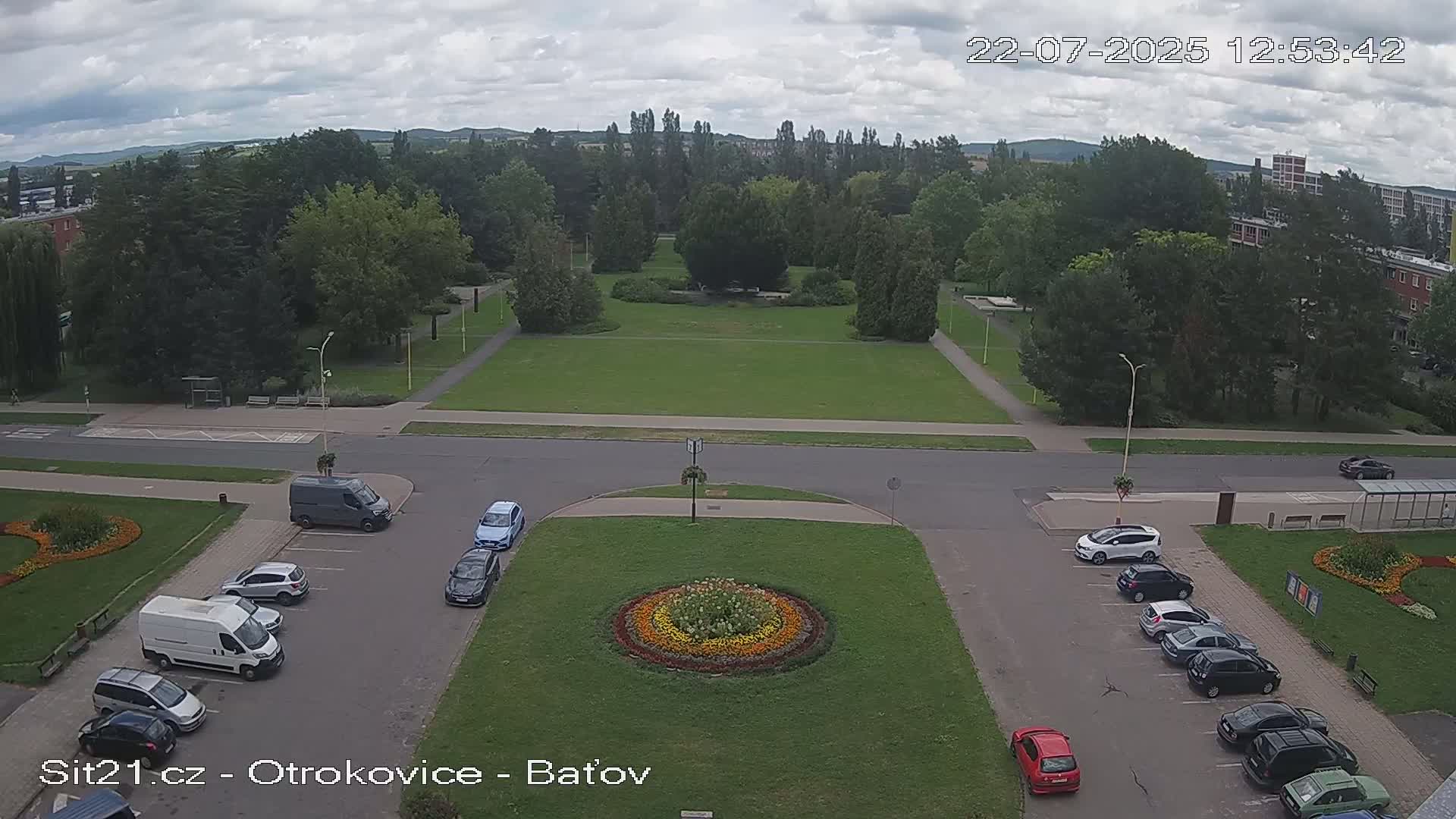 Otrokovice Batov Community Center Park & Flood Memorial Live Cam -  Otrokovice, Zlin, Czechia