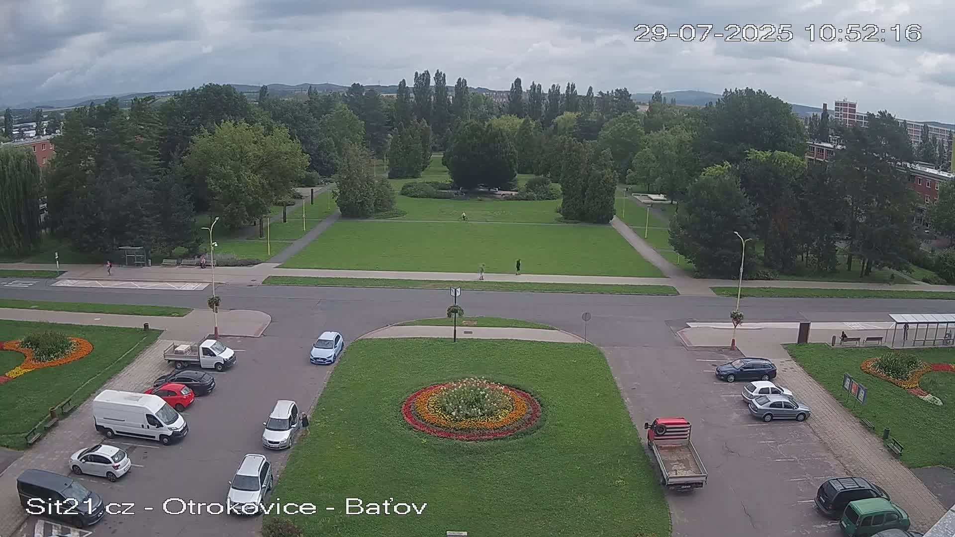 Otrokovice Batov Community Center Park & Flood Memorial Live Cam -  Otrokovice, Zlin, Czechia