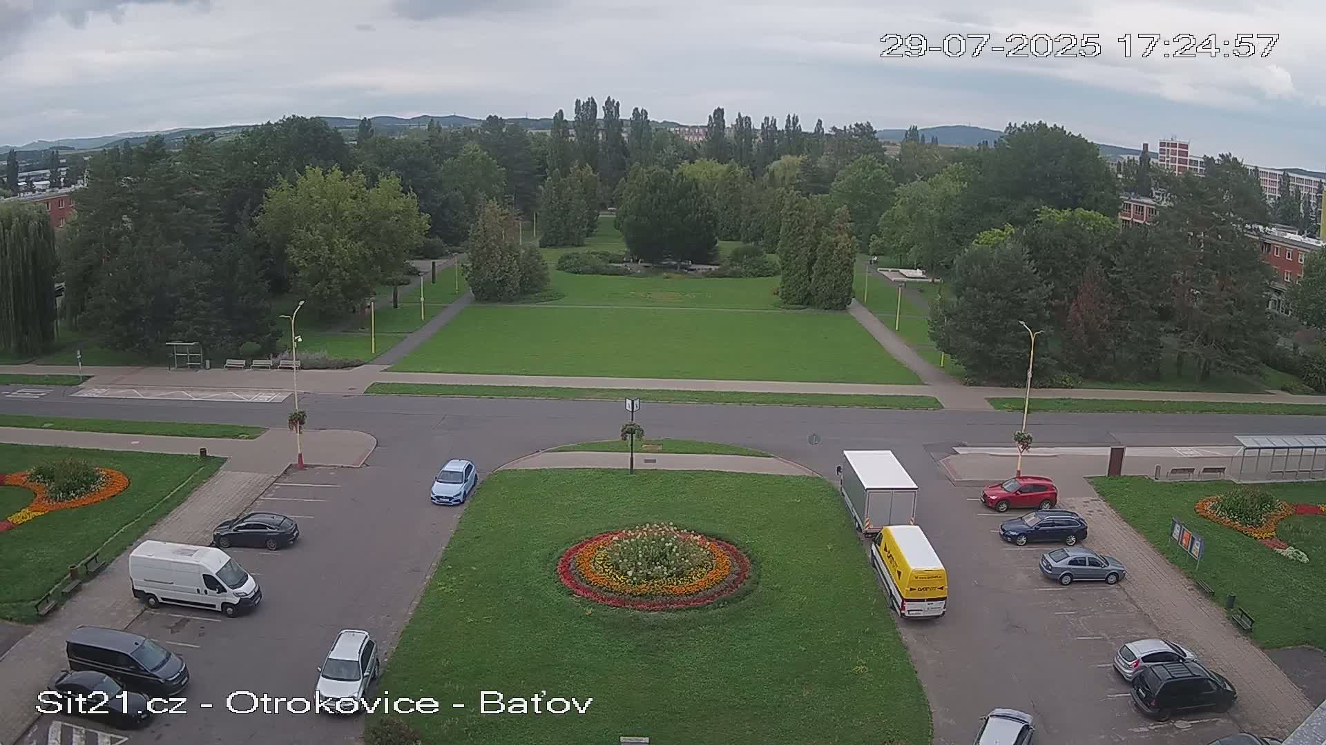 Otrokovice Batov Community Center Park & Flood Memorial Live Cam -  Otrokovice, Zlin, Czechia