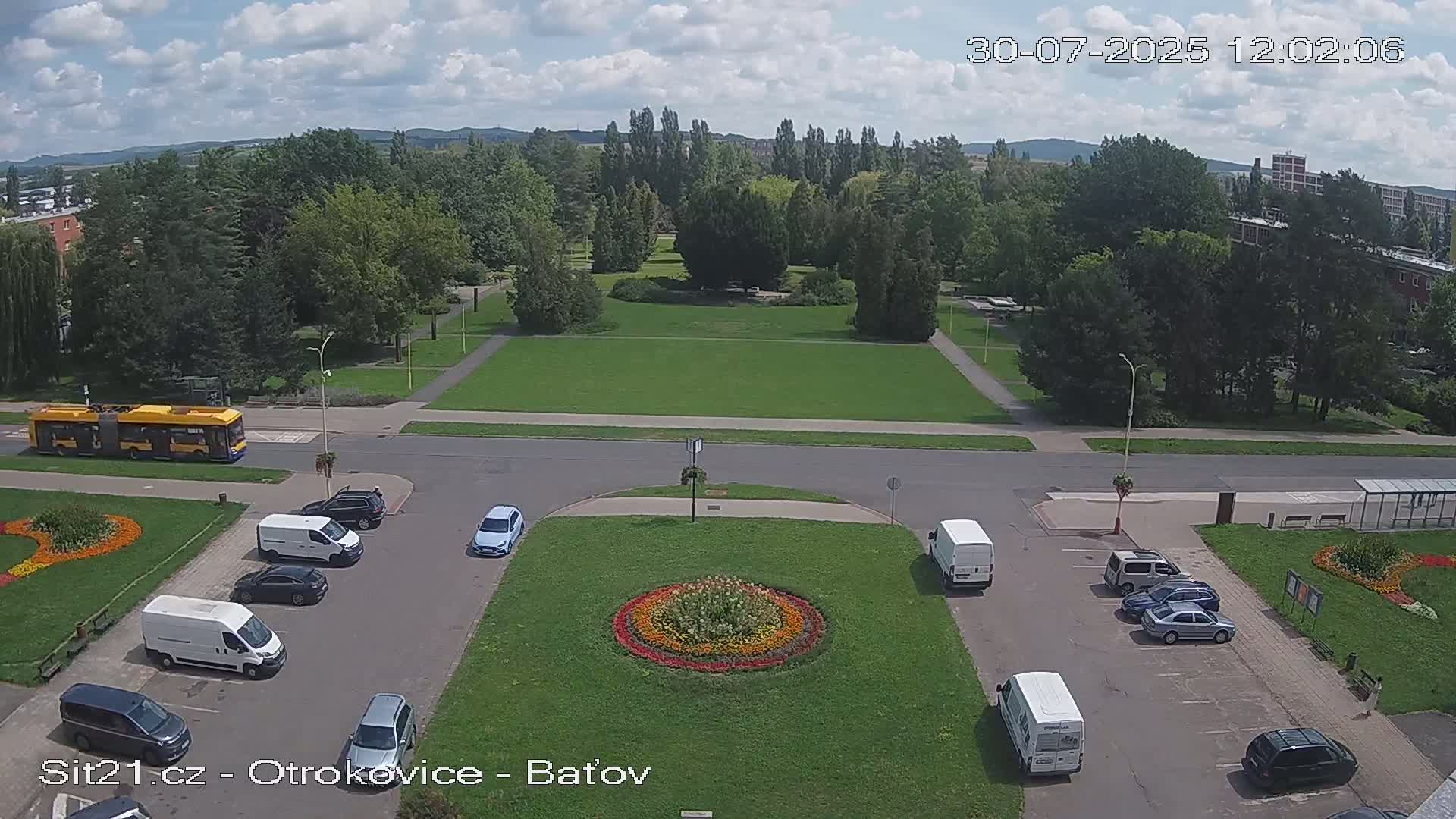 Otrokovice Batov Community Center Park & Flood Memorial Live Cam -  Otrokovice, Zlin, Czechia