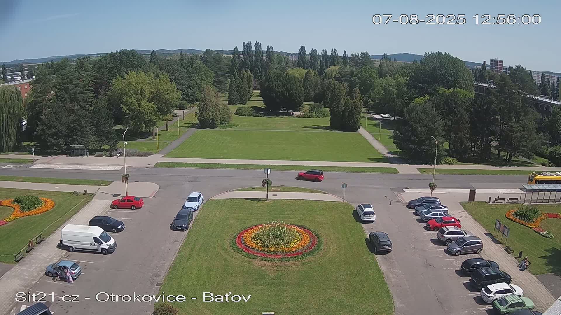 Otrokovice Batov Community Center Park & Flood Memorial Live Cam -  Otrokovice, Zlin, Czechia