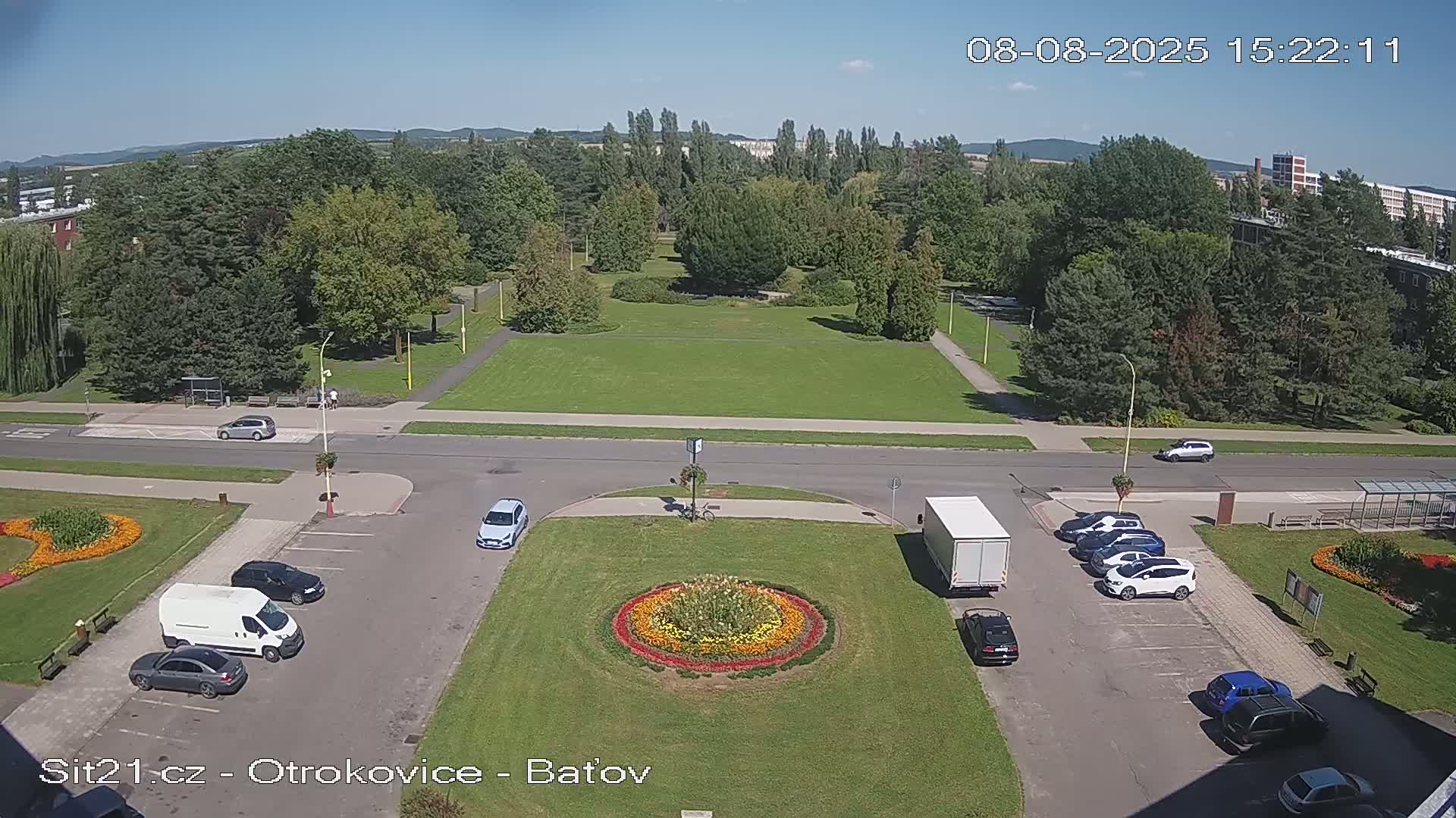 Otrokovice Batov Community Center Park & Flood Memorial Live Cam -  Otrokovice, Zlin, Czechia