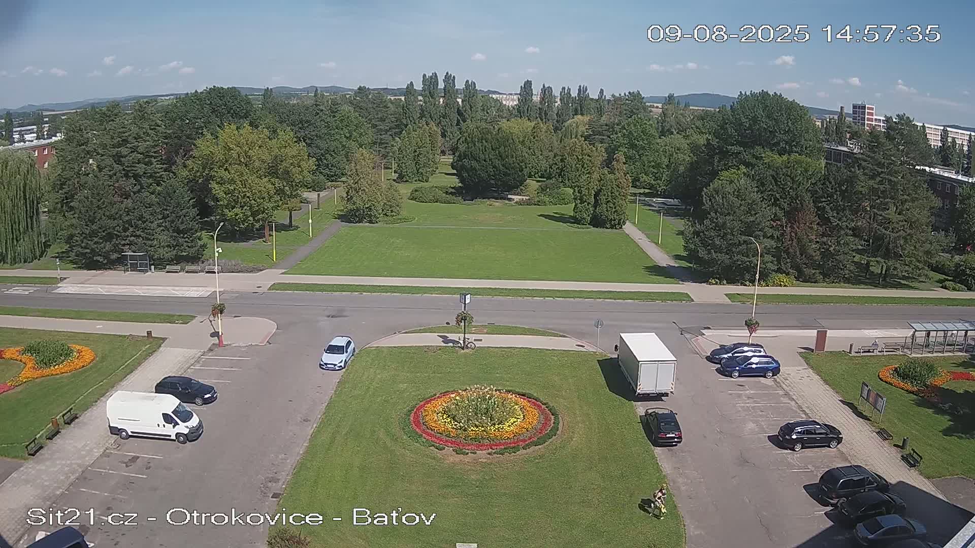Otrokovice Batov Community Center Park & Flood Memorial Live Cam -  Otrokovice, Zlin, Czechia