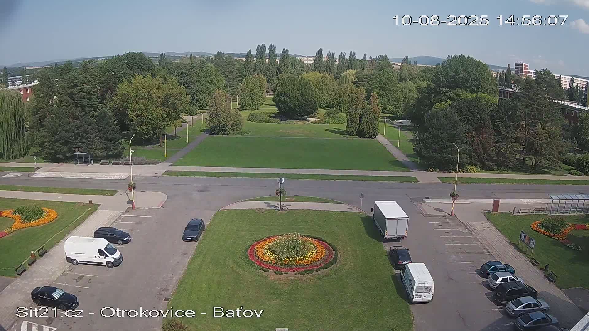 Otrokovice Batov Community Center Park & Flood Memorial Live Cam -  Otrokovice, Zlin, Czechia