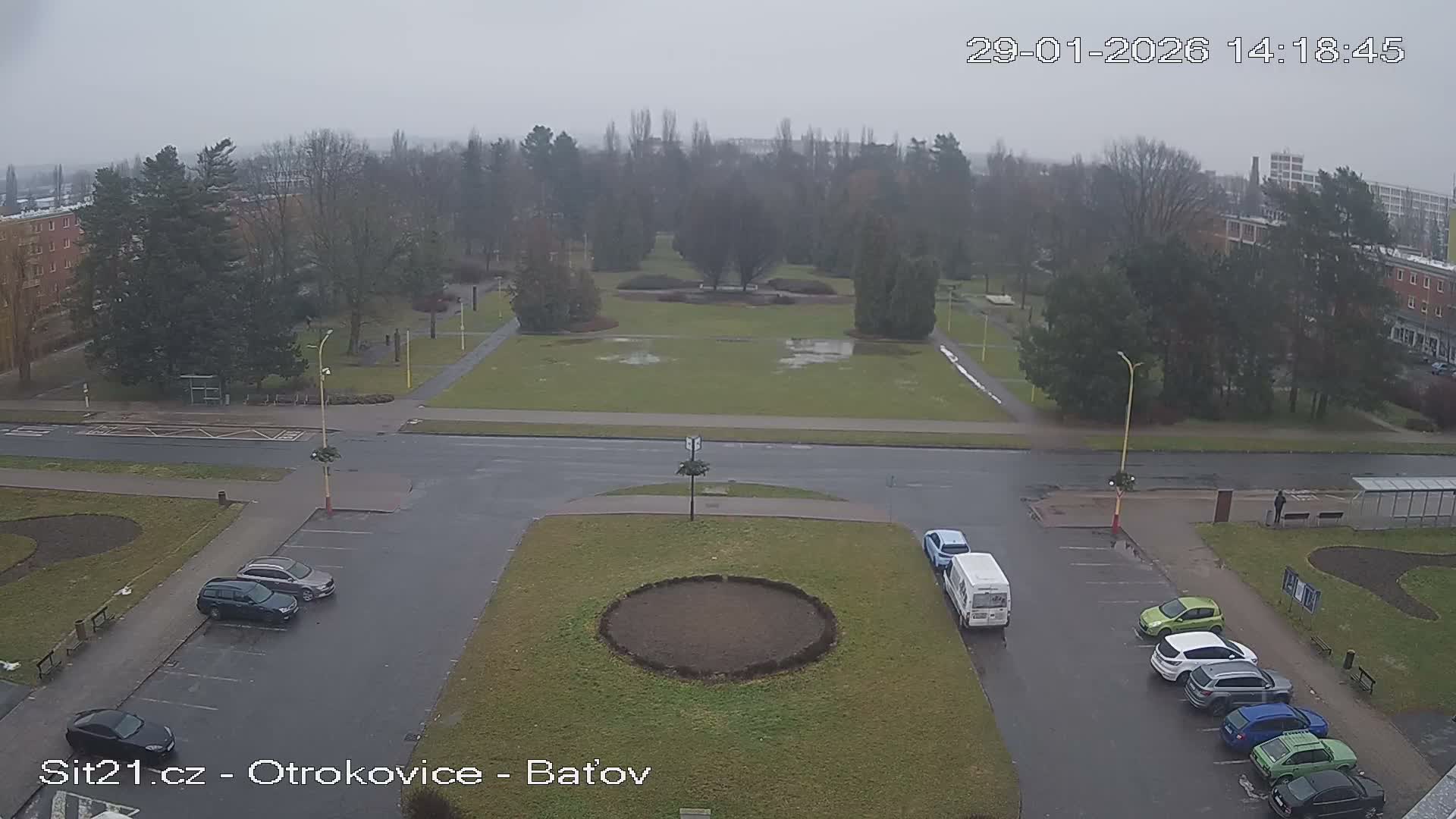 Otrokovice Batov Community Center Park & Flood Memorial Live Cam -  Otrokovice, Zlin, Czechia