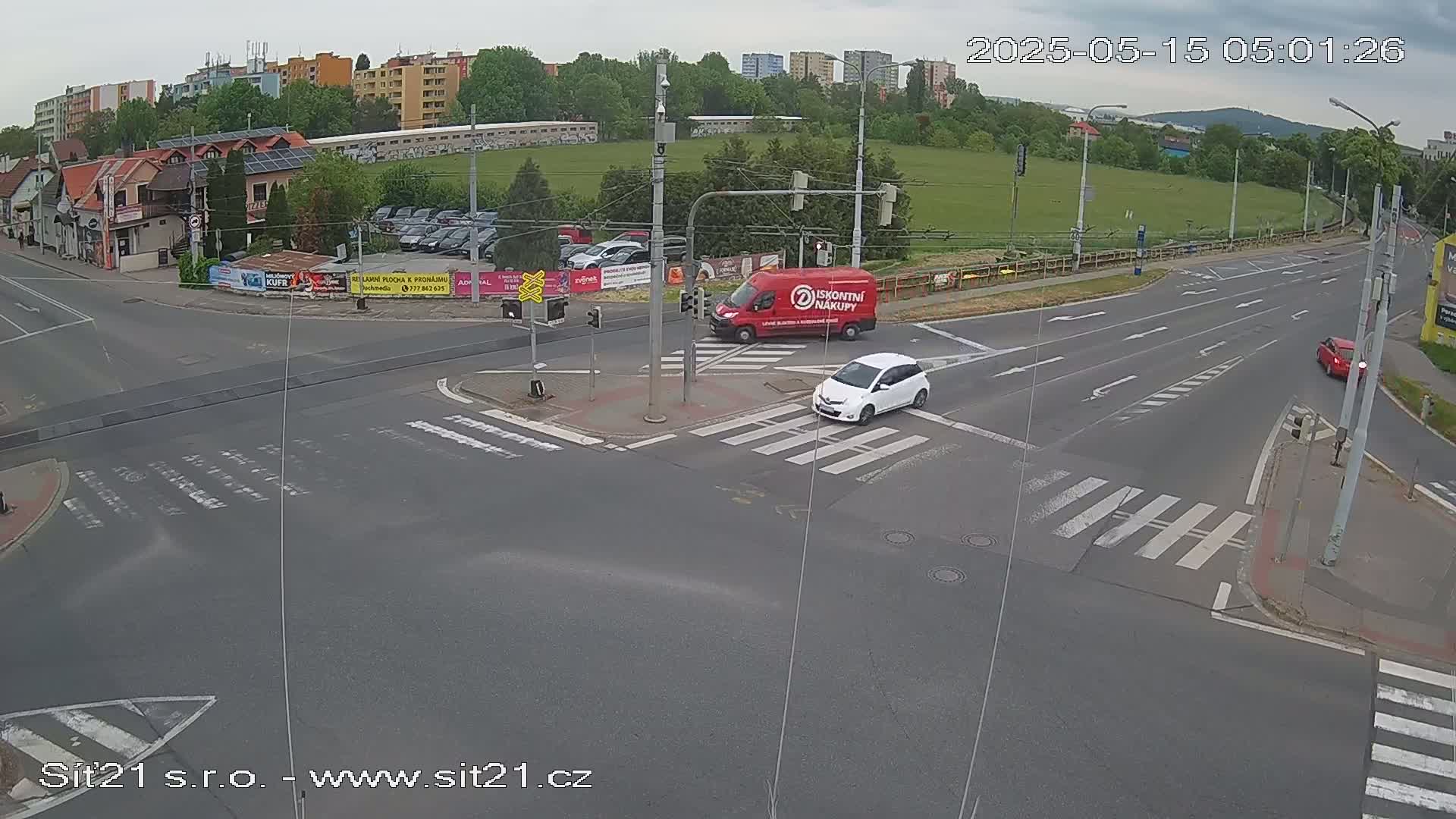Otrokovice-Kvitkovice-Zlin - Railway Highway 55 & 49 Junction Live Cam - Otrokovice, Zlin, Czechia