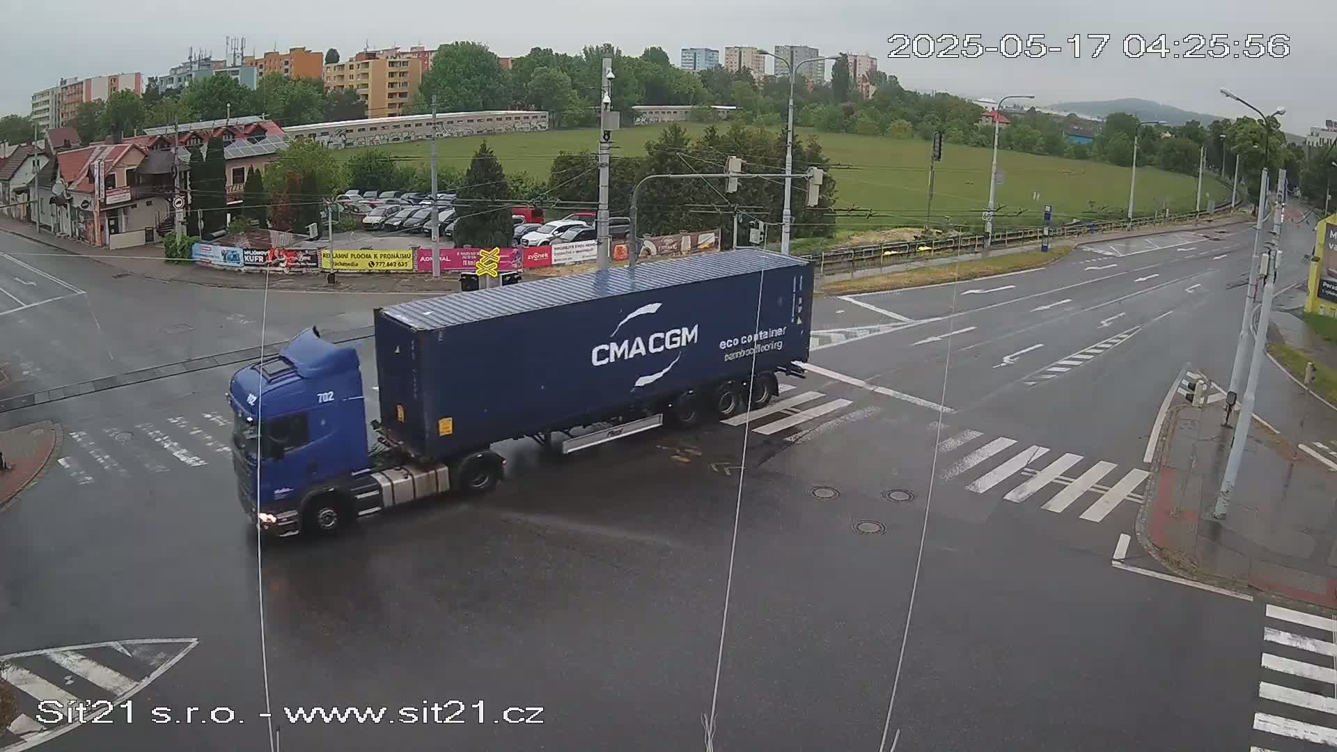 Otrokovice-Kvitkovice-Zlin - Railway Highway 55 & 49 Junction Live Cam - Otrokovice, Zlin, Czechia