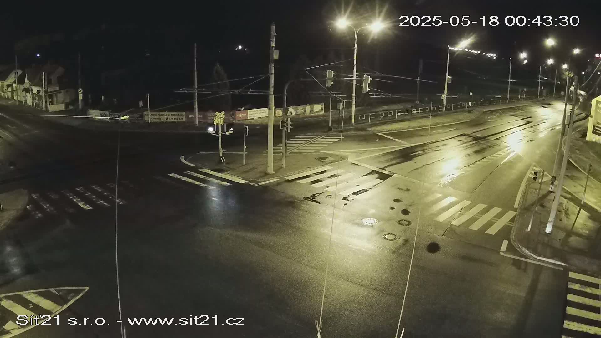 Otrokovice-Kvitkovice-Zlin - Railway Highway 55 & 49 Junction Live Cam - Otrokovice, Zlin, Czechia