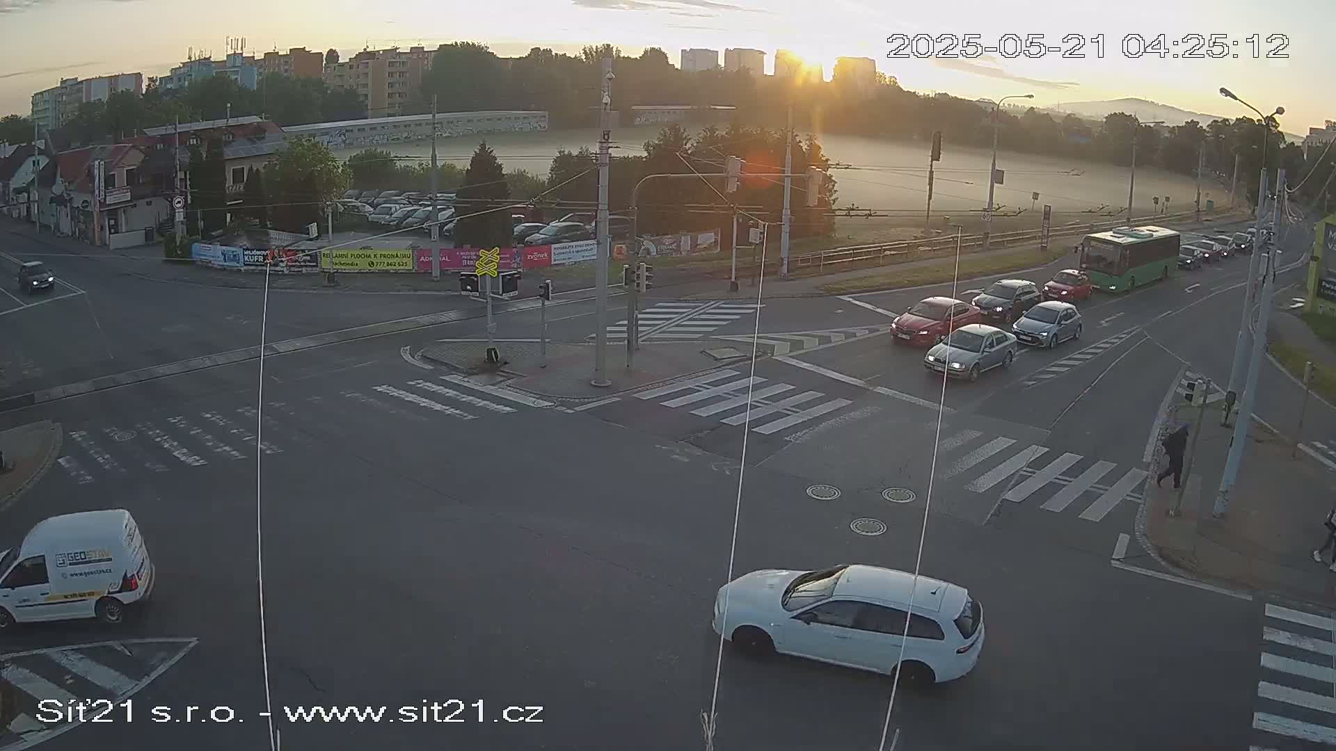 Otrokovice-Kvitkovice-Zlin - Railway Highway 55 & 49 Junction Live Cam - Otrokovice, Zlin, Czechia