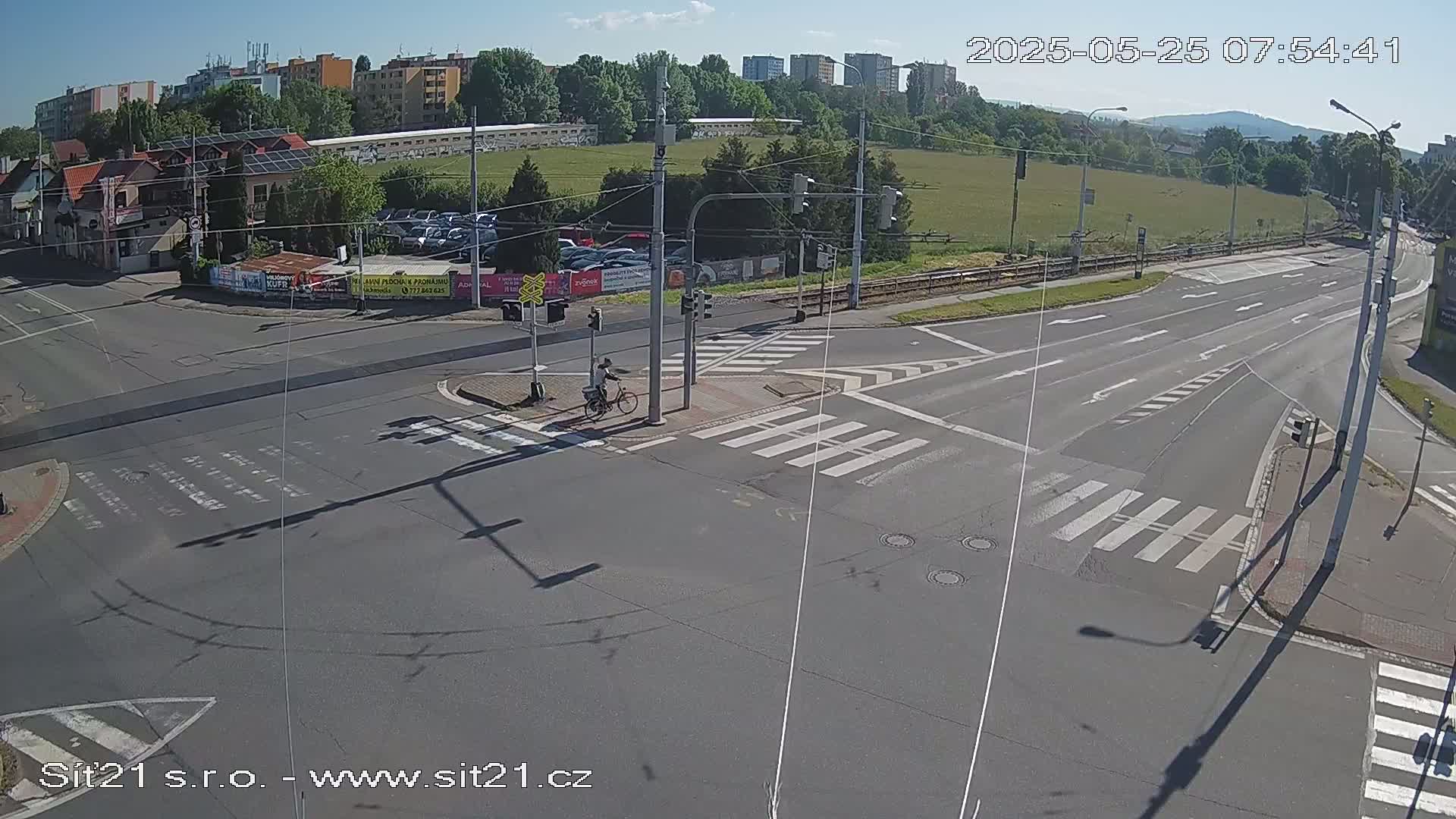 Otrokovice-Kvitkovice-Zlin - Railway Highway 55 & 49 Junction Live Cam - Otrokovice, Zlin, Czechia