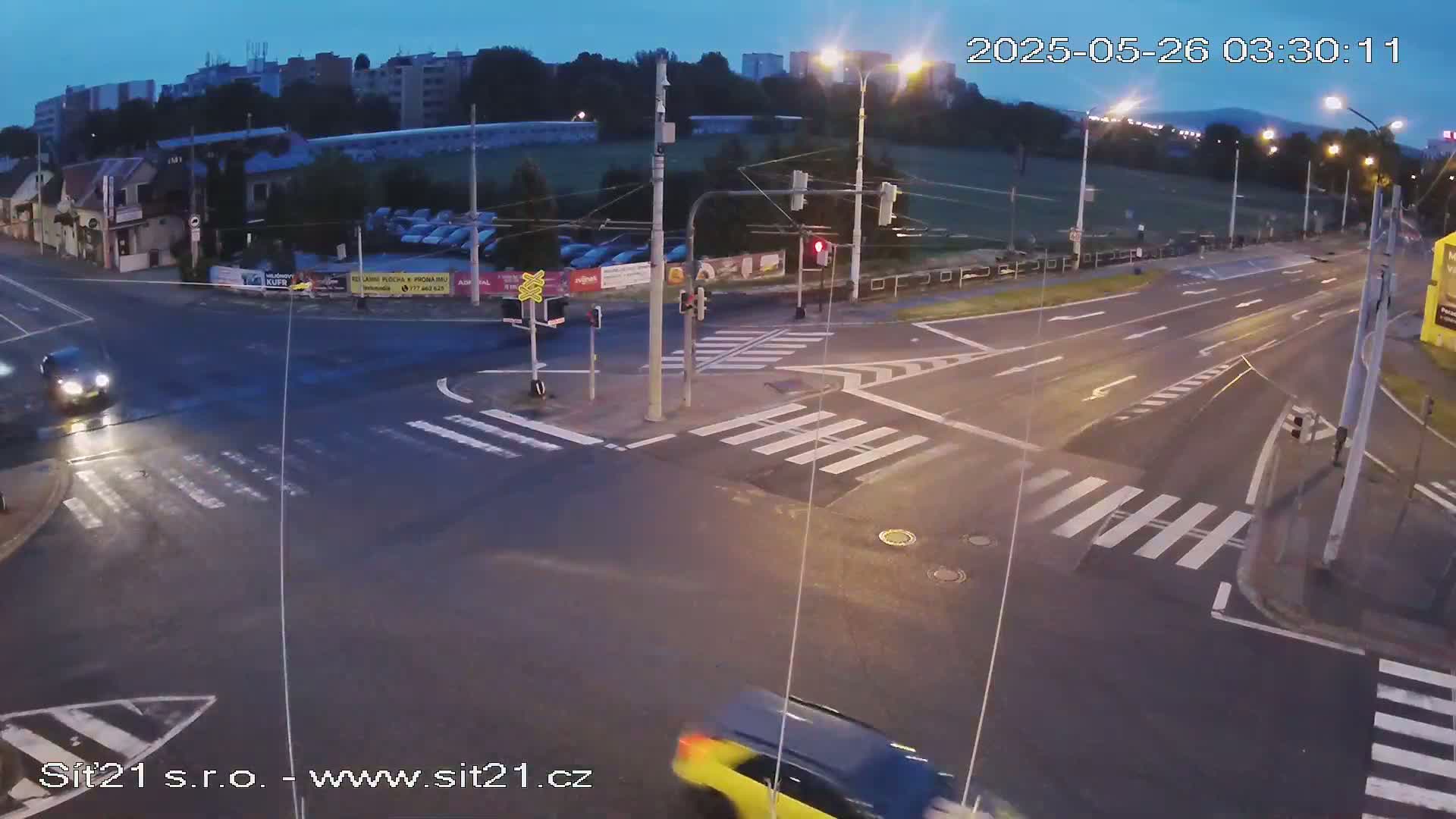 Otrokovice-Kvitkovice-Zlin - Railway Highway 55 & 49 Junction Live Cam - Otrokovice, Zlin, Czechia