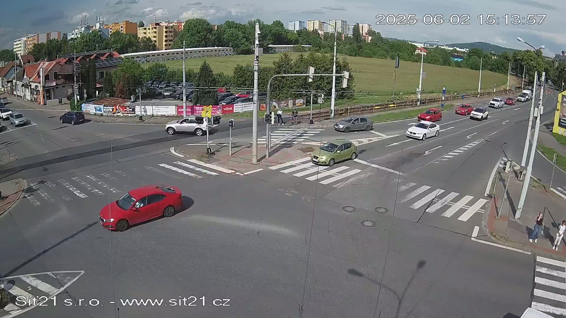 Otrokovice-Kvitkovice-Zlin - Railway Highway 55 & 49 Junction Live Cam - Otrokovice, Zlin, Czechia