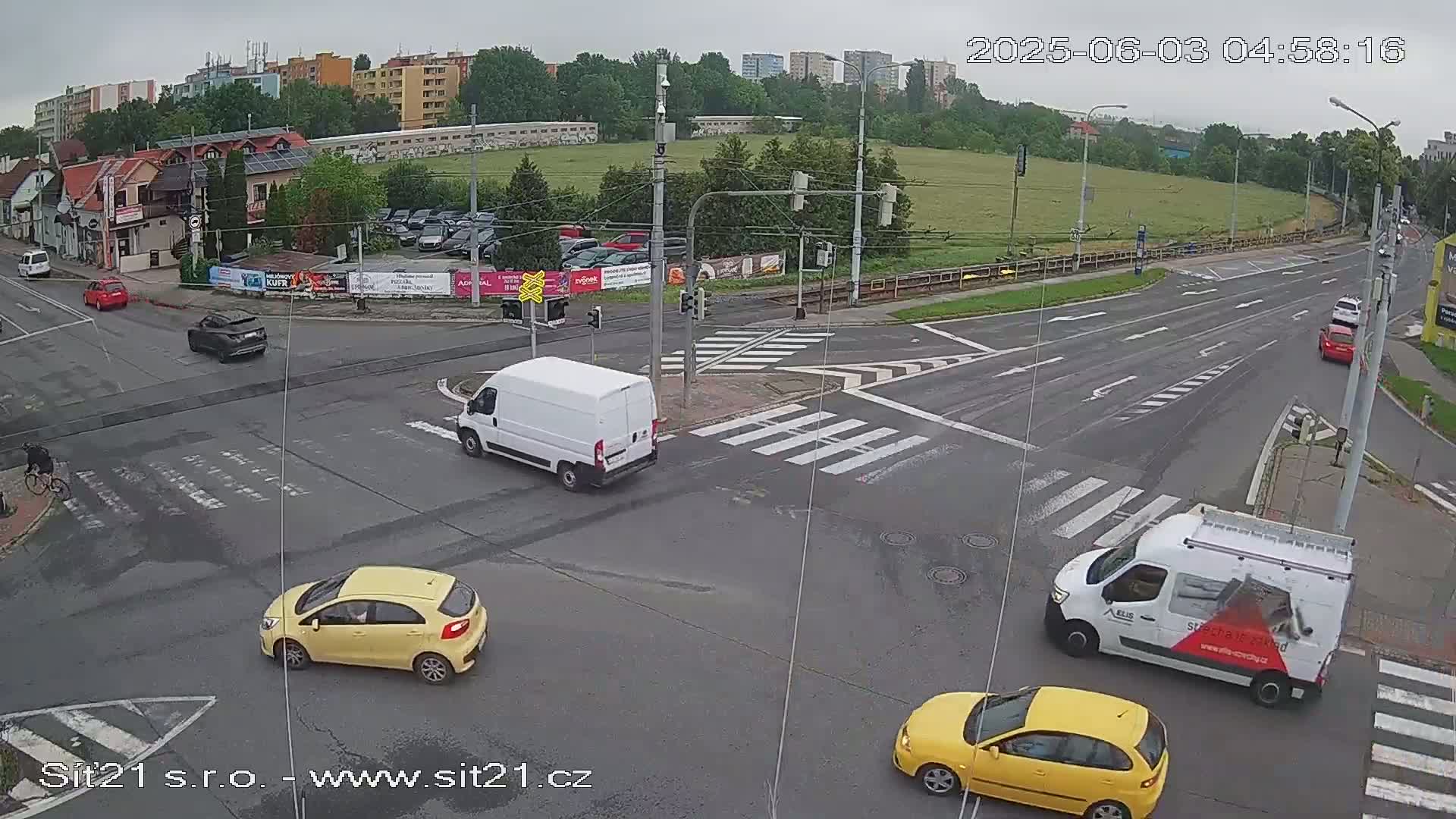 Otrokovice-Kvitkovice-Zlin - Railway Highway 55 & 49 Junction Live Cam - Otrokovice, Zlin, Czechia