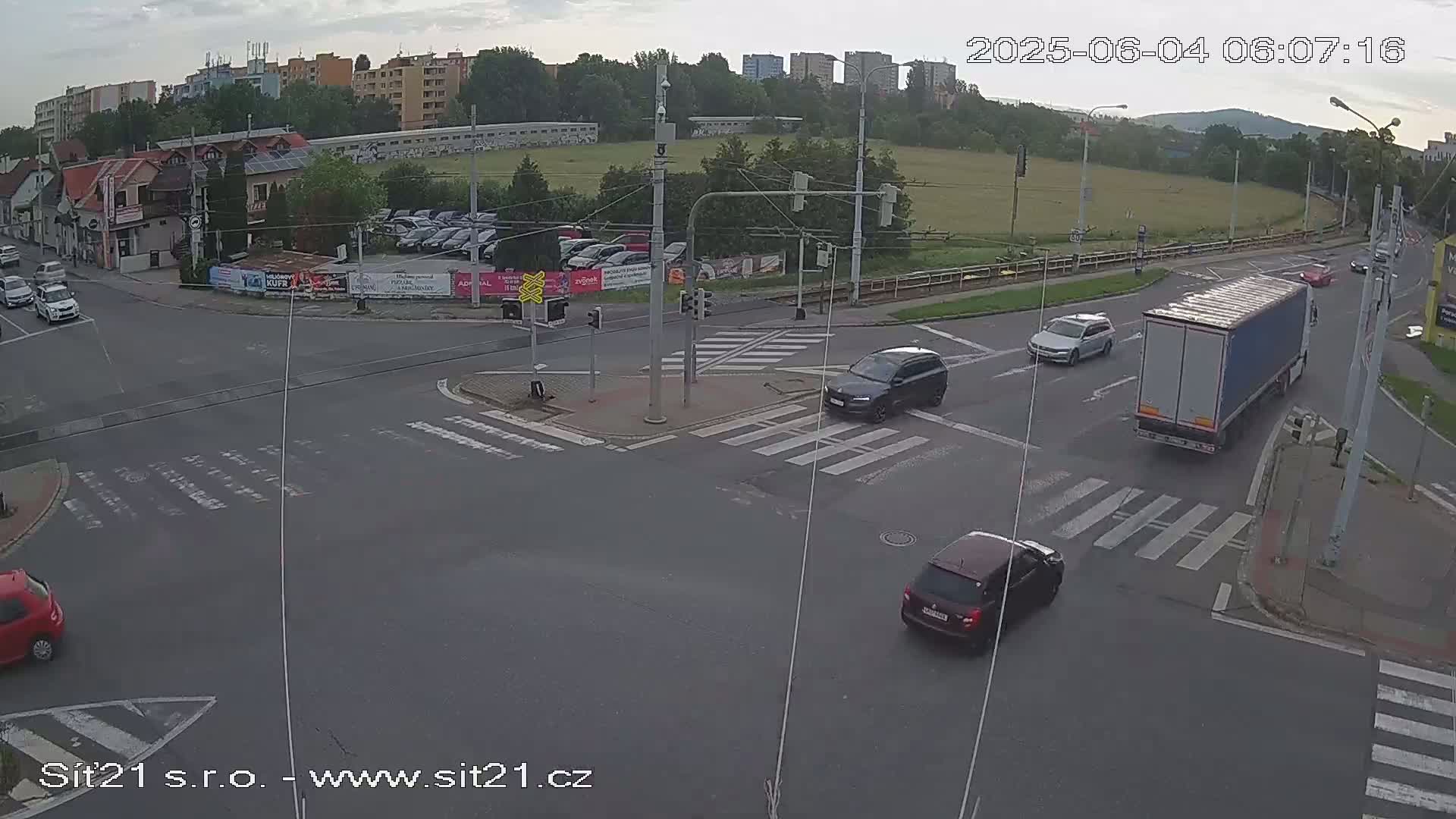 Otrokovice-Kvitkovice-Zlin - Railway Highway 55 & 49 Junction Live Cam - Otrokovice, Zlin, Czechia