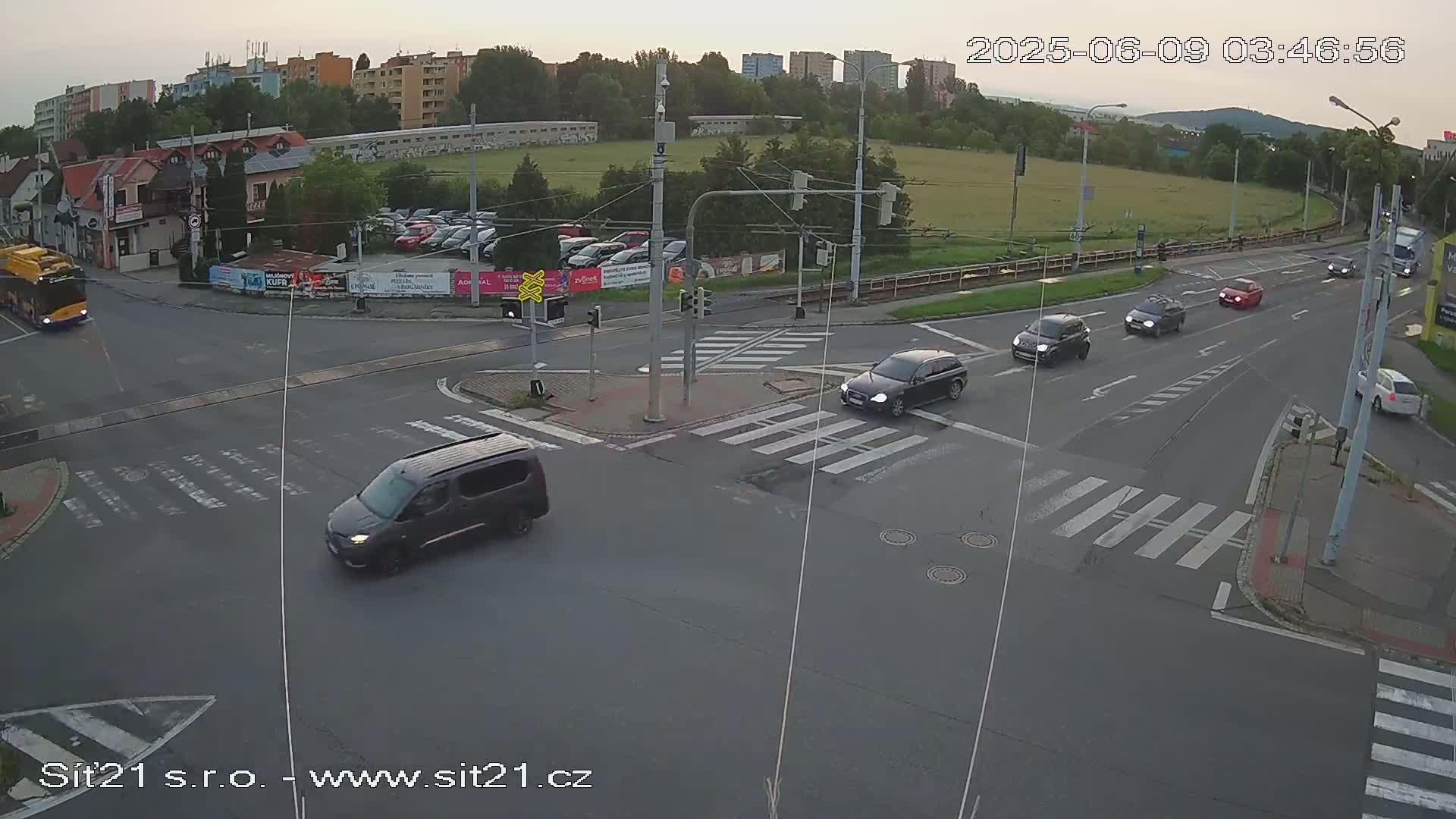Otrokovice-Kvitkovice-Zlin - Railway Highway 55 & 49 Junction Live Cam - Otrokovice, Zlin, Czechia