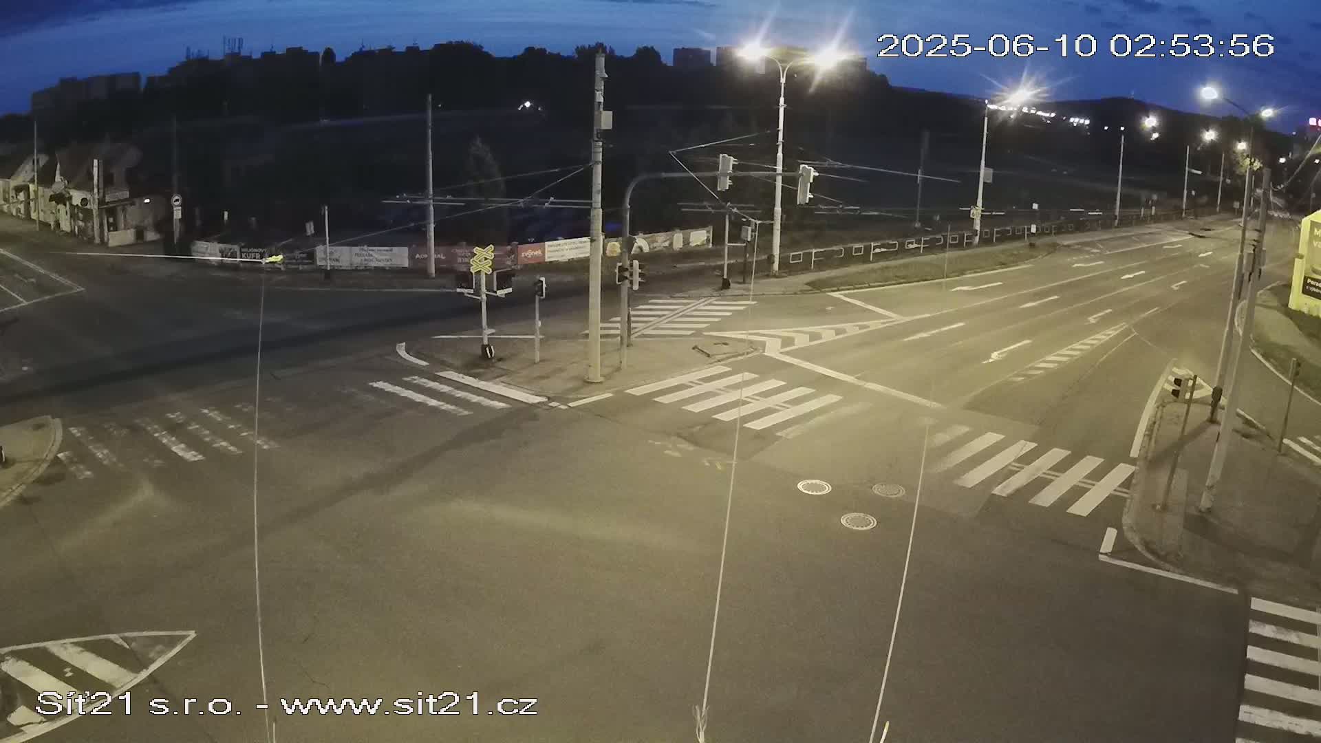 Otrokovice-Kvitkovice-Zlin - Railway Highway 55 & 49 Junction Live Cam - Otrokovice, Zlin, Czechia