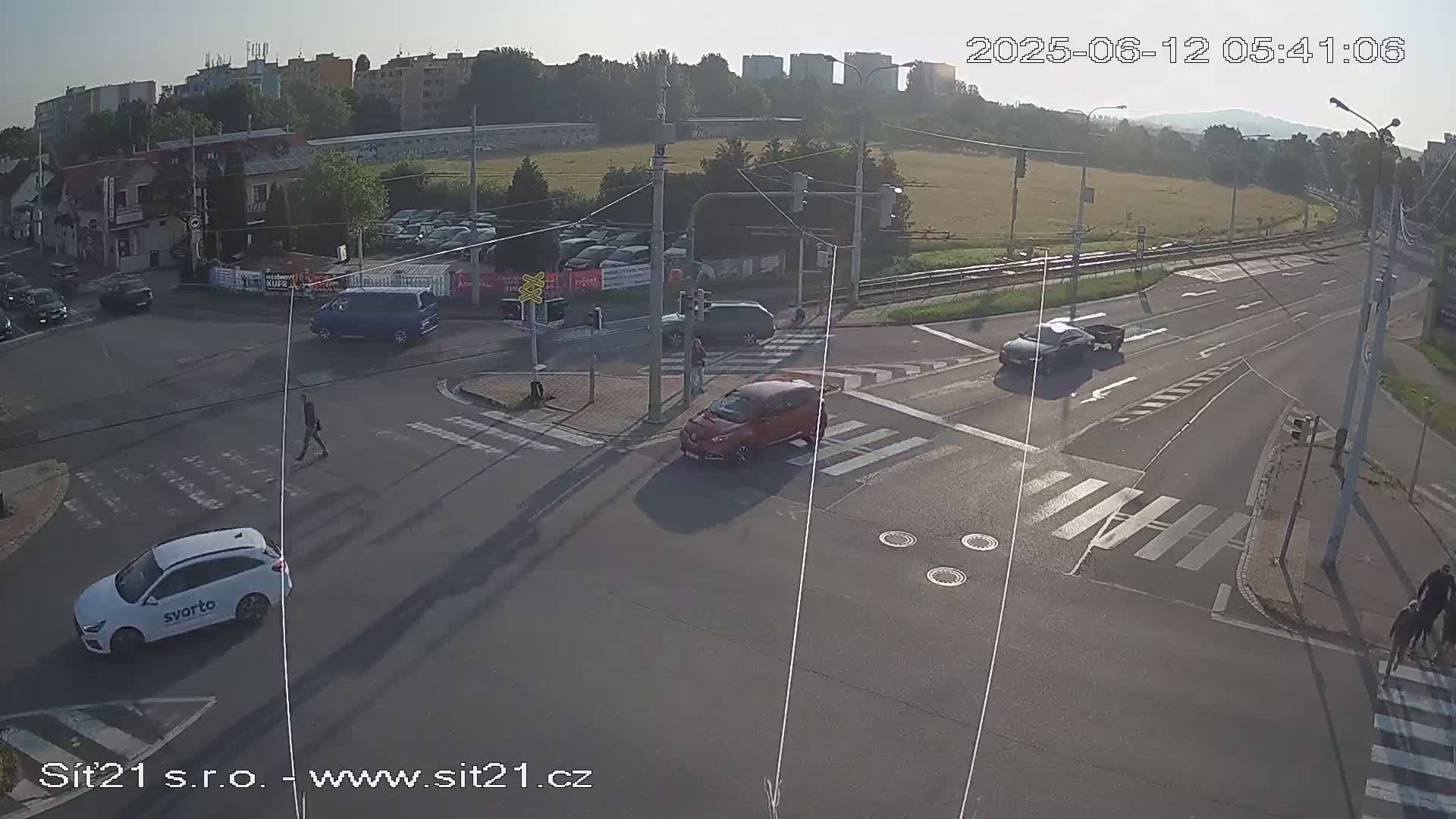 Otrokovice-Kvitkovice-Zlin - Railway Highway 55 & 49 Junction Live Cam - Otrokovice, Zlin, Czechia