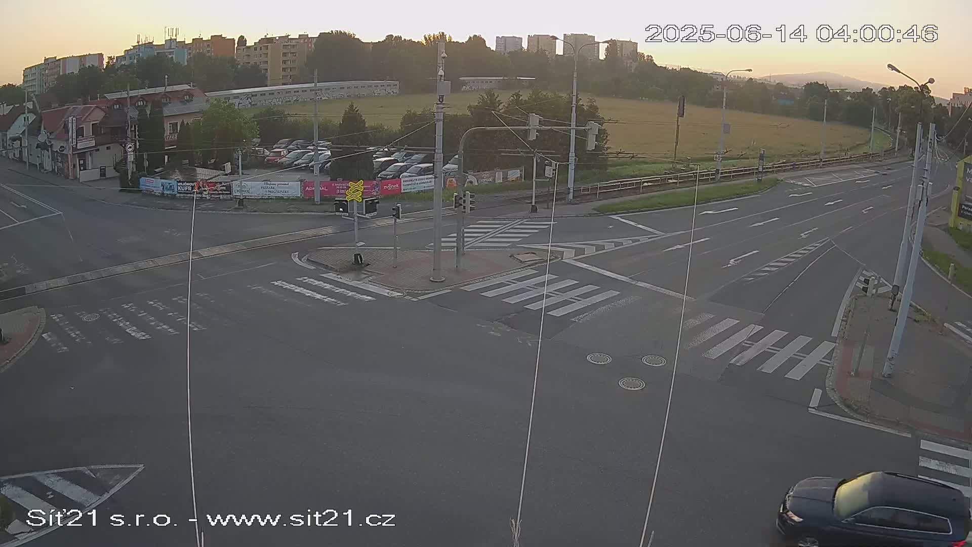 Otrokovice-Kvitkovice-Zlin - Railway Highway 55 & 49 Junction Live Cam - Otrokovice, Zlin, Czechia