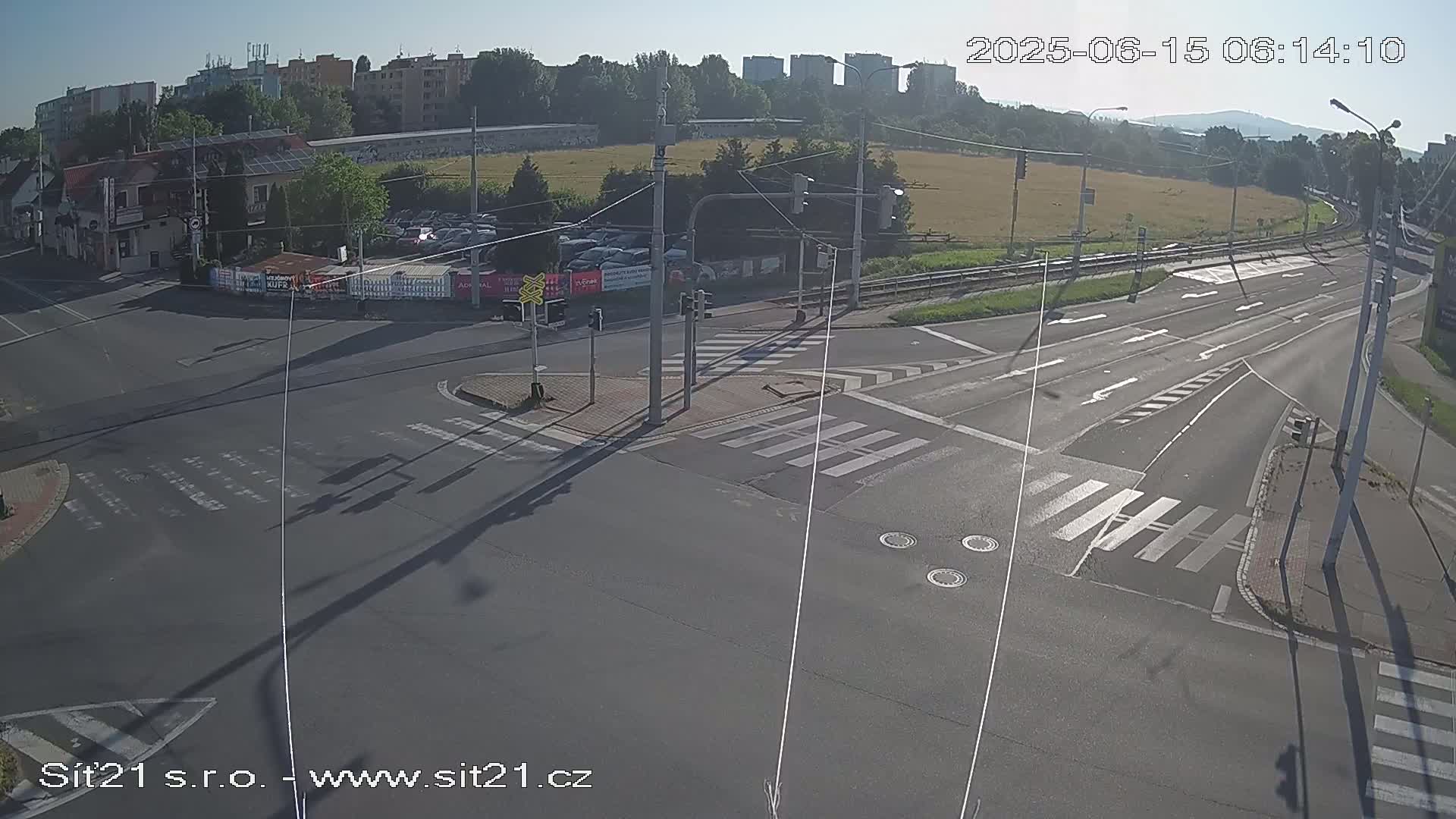 Otrokovice-Kvitkovice-Zlin - Railway Highway 55 & 49 Junction Live Cam - Otrokovice, Zlin, Czechia