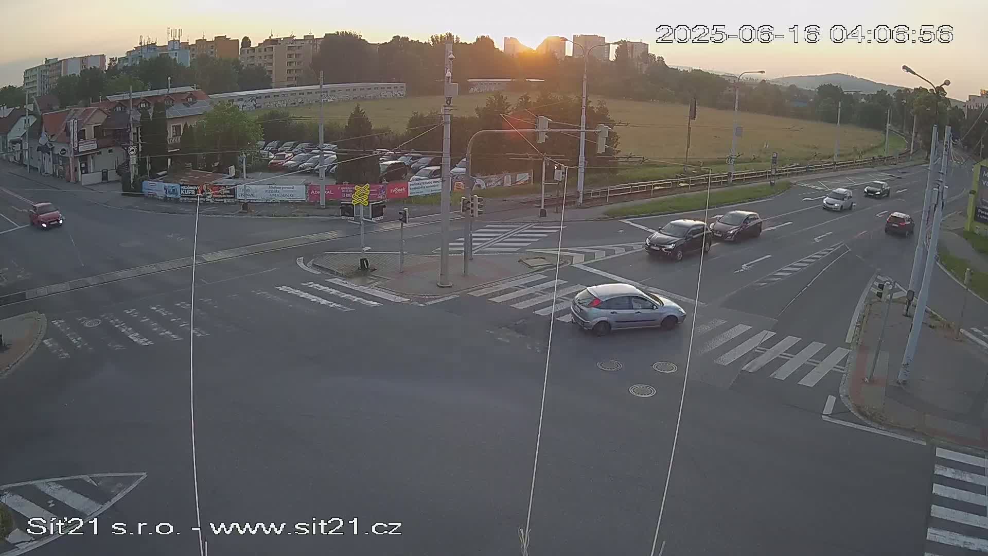 Otrokovice-Kvitkovice-Zlin - Railway Highway 55 & 49 Junction Live Cam - Otrokovice, Zlin, Czechia