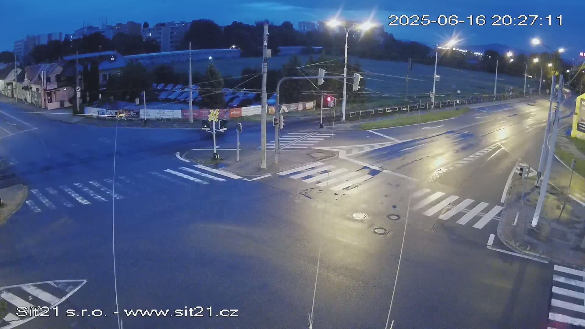 Otrokovice-Kvitkovice-Zlin - Railway Highway 55 & 49 Junction Live Cam - Otrokovice, Zlin, Czechia