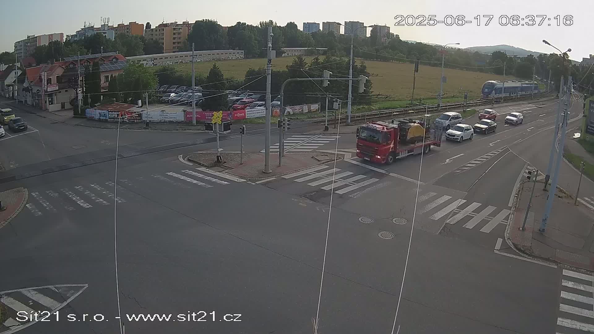 Otrokovice-Kvitkovice-Zlin - Railway Highway 55 & 49 Junction Live Cam - Otrokovice, Zlin, Czechia