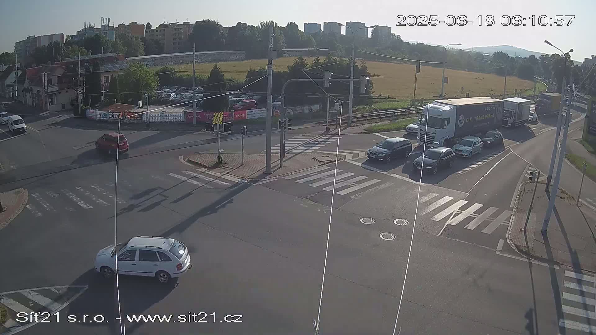 Otrokovice-Kvitkovice-Zlin - Railway Highway 55 & 49 Junction Live Cam - Otrokovice, Zlin, Czechia